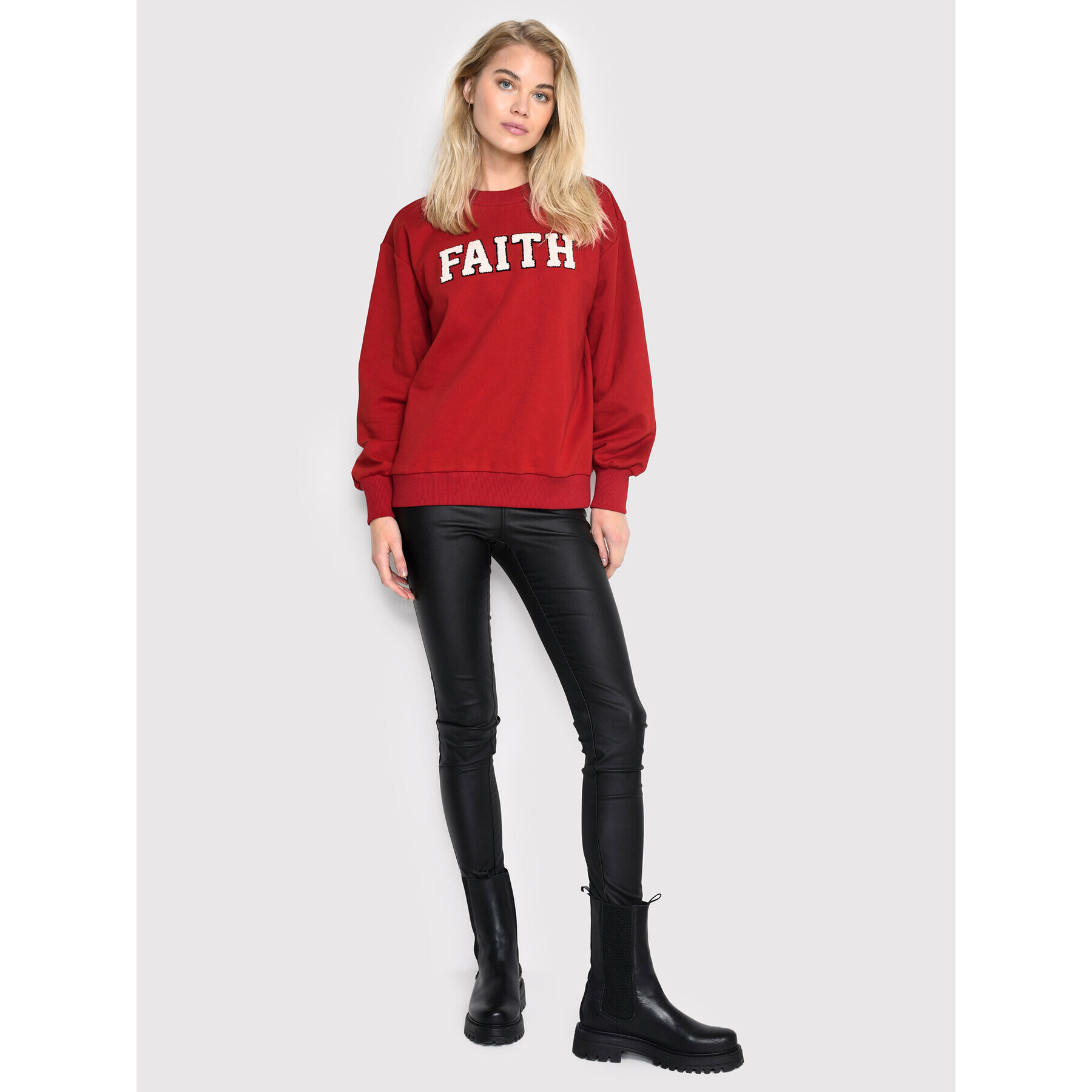 Kaffe Суитшърт Faith 10506770 Червен Relaxed Fit - Pepit.bg