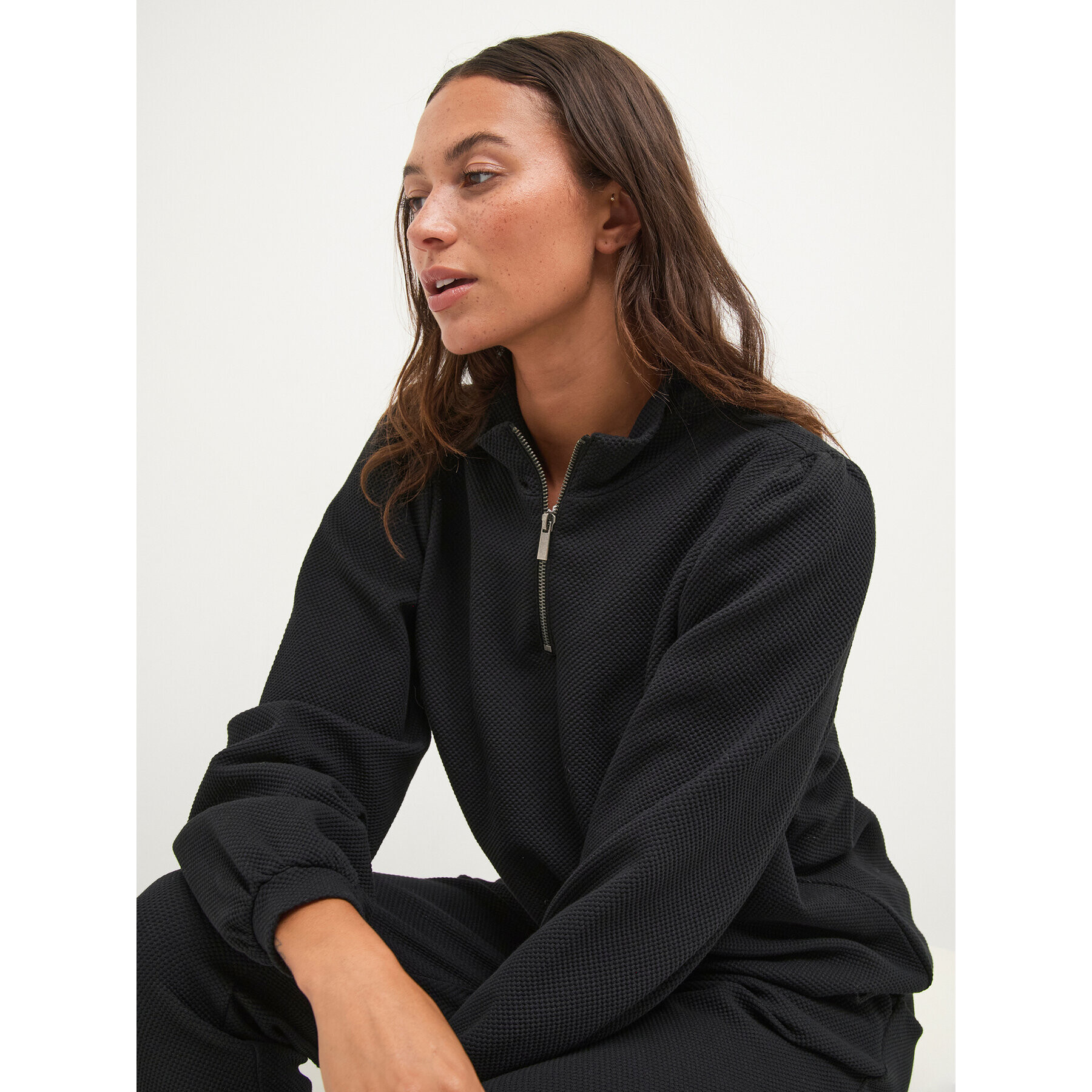 Kaffe Суитшърт Pillo 10507099 Черен Loose Fit - Pepit.bg