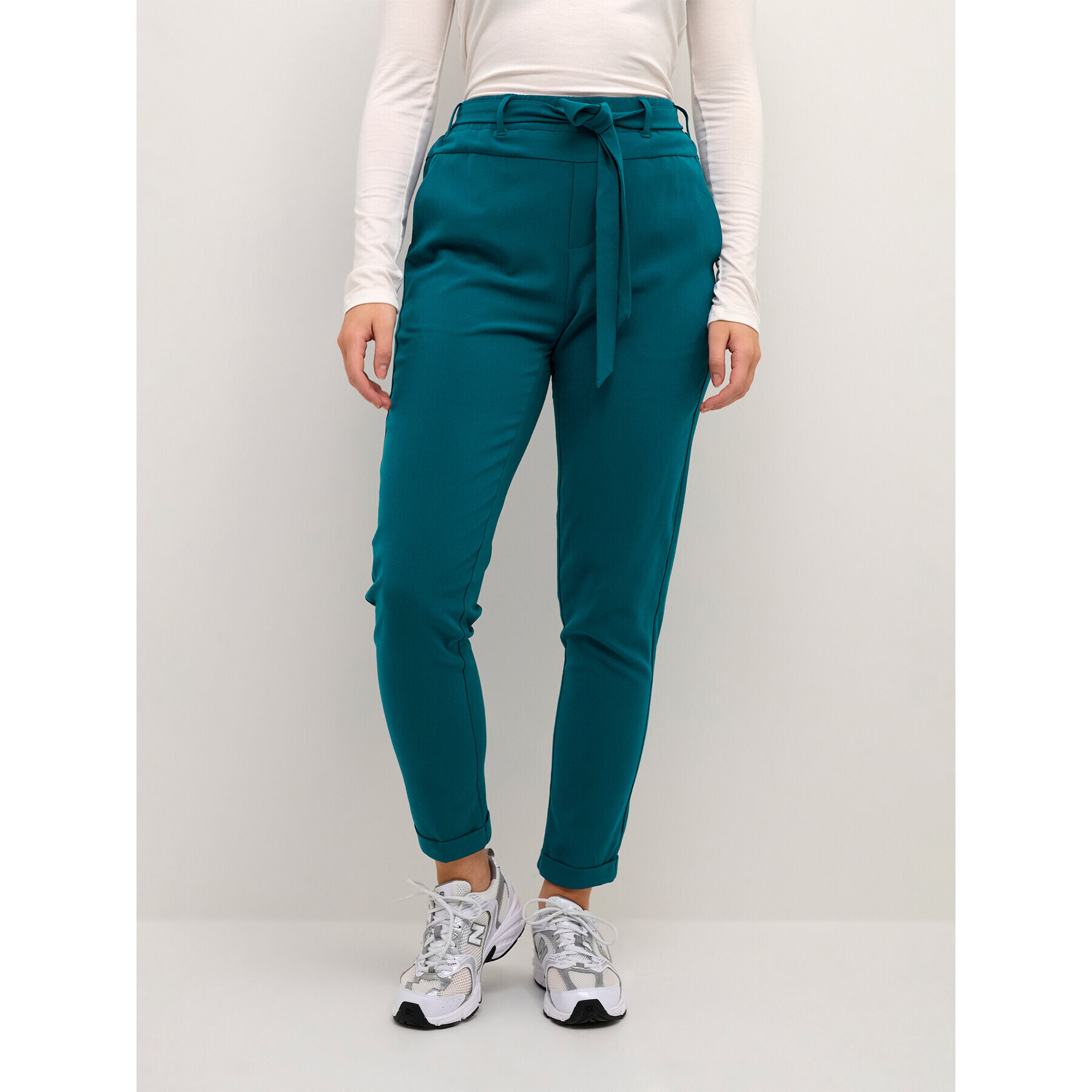 Kaffe Текстилни панталони Jillian 10501516 Син Regular Fit - Pepit.bg