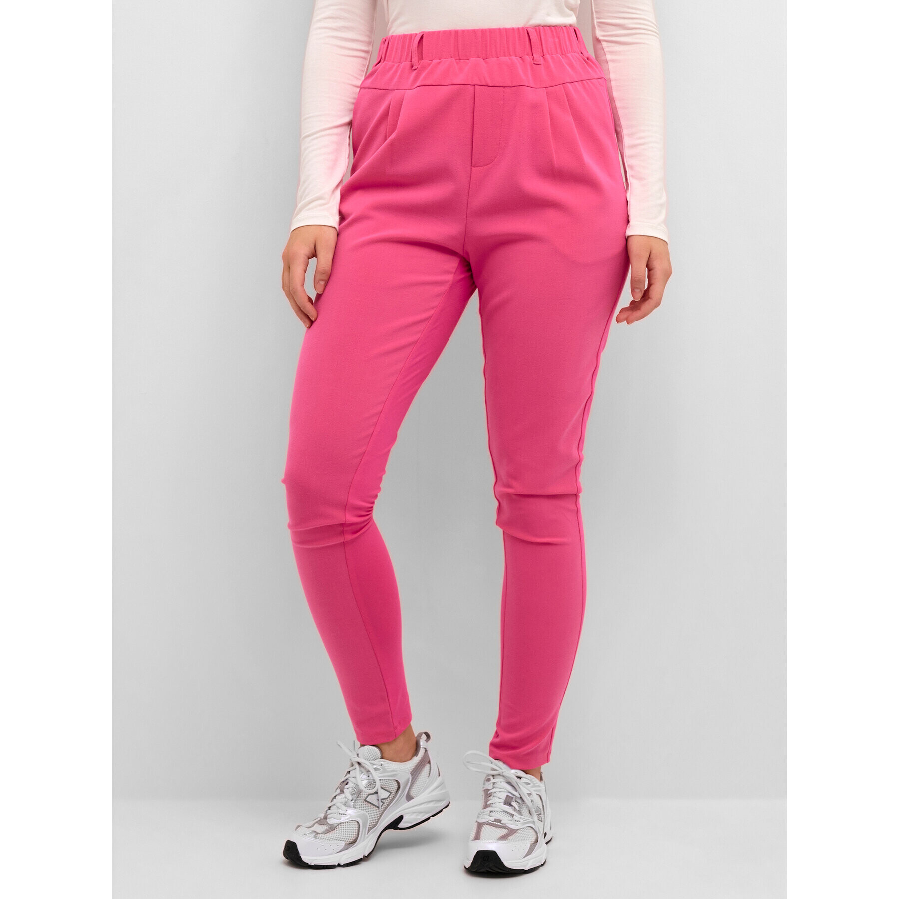 Kaffe Текстилни панталони Jillian 501021 Розов Regular Fit - Pepit.bg