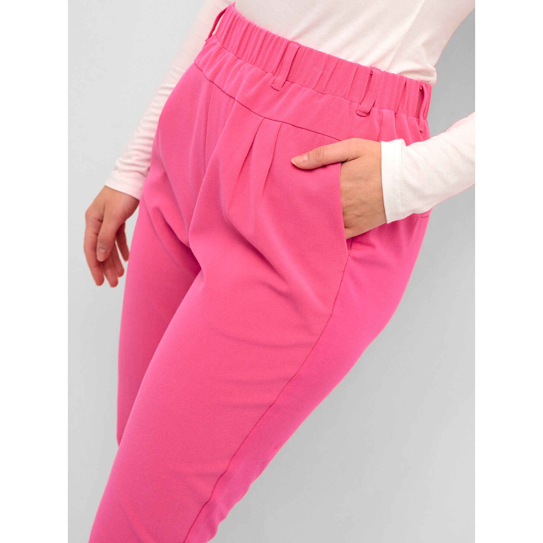 Kaffe Текстилни панталони Jillian 501021 Розов Regular Fit - Pepit.bg