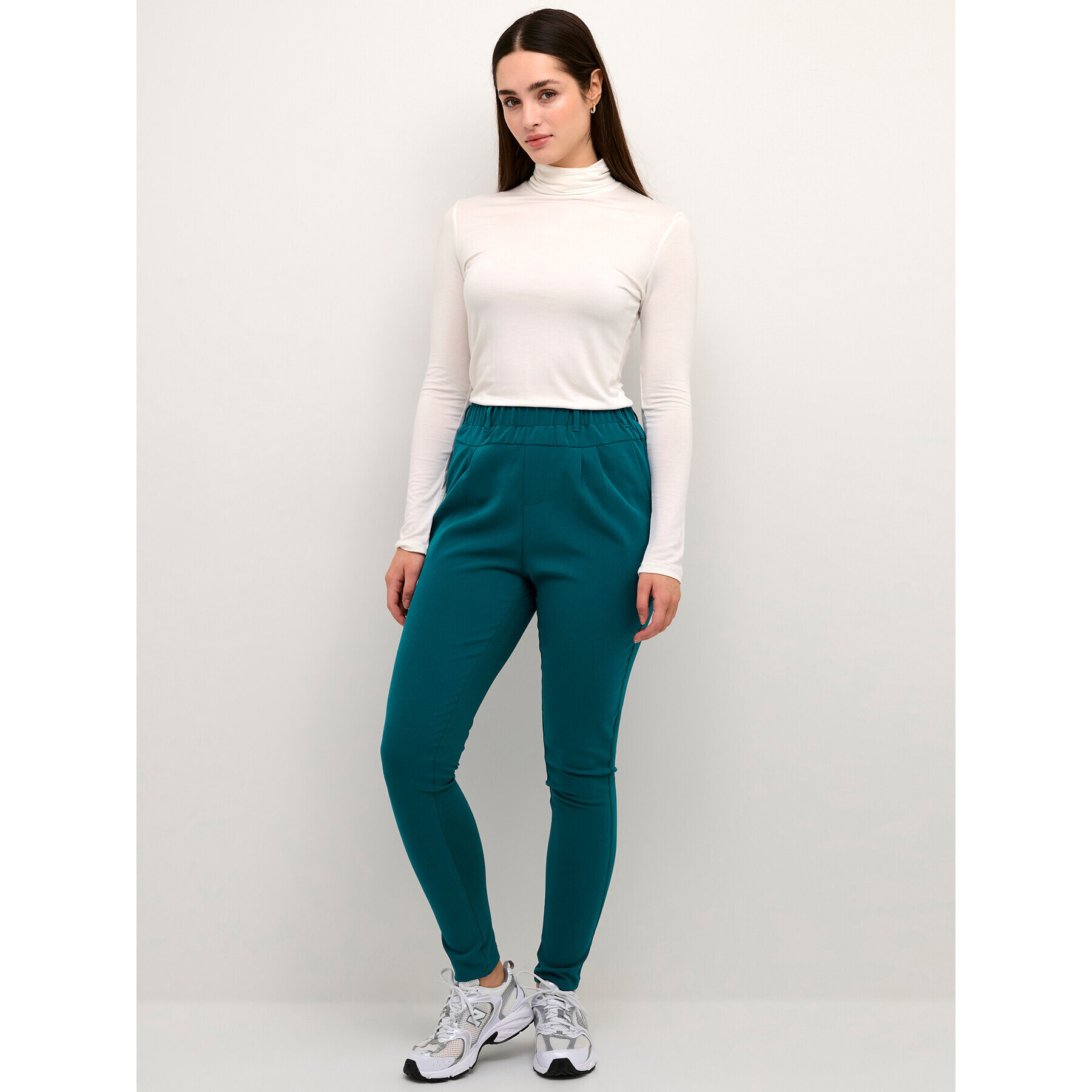 Kaffe Текстилни панталони Jillian 501021 Син Regular Fit - Pepit.bg