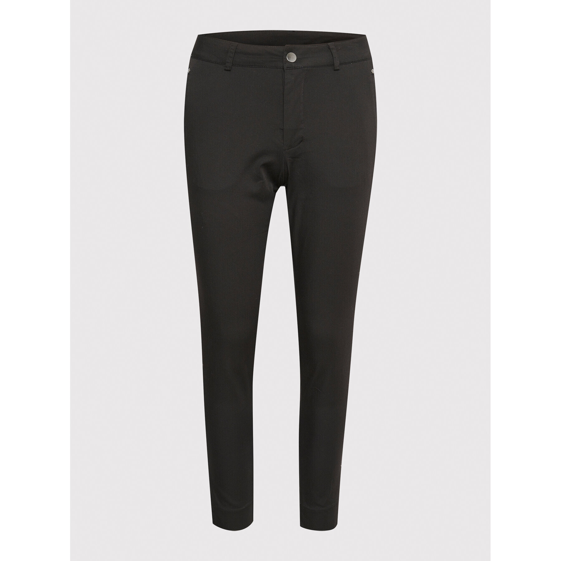 Kaffe Текстилни панталони Lea Rivet 10506839 Черен Slim Fit - Pepit.bg