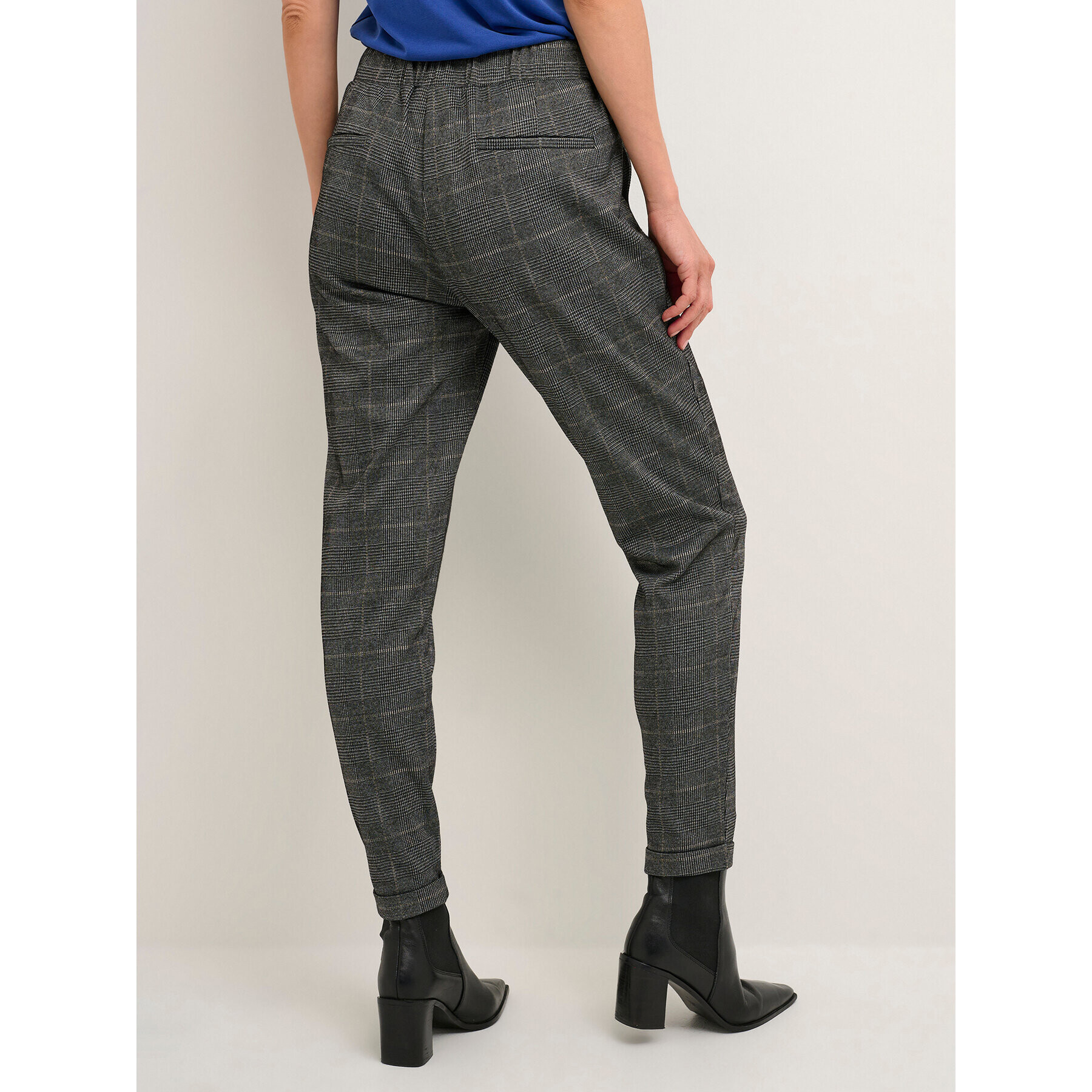 Kaffe Текстилни панталони Lizza 10507022 Сив Regular Fit - Pepit.bg