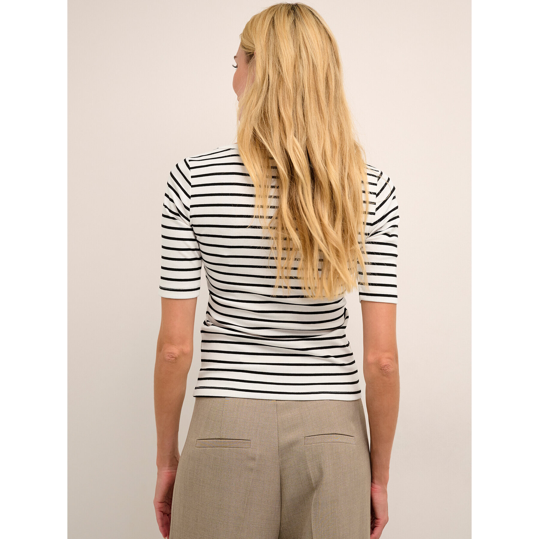 Kaffe Тишърт Jorina 10507273 Черен Slim Fit - Pepit.bg