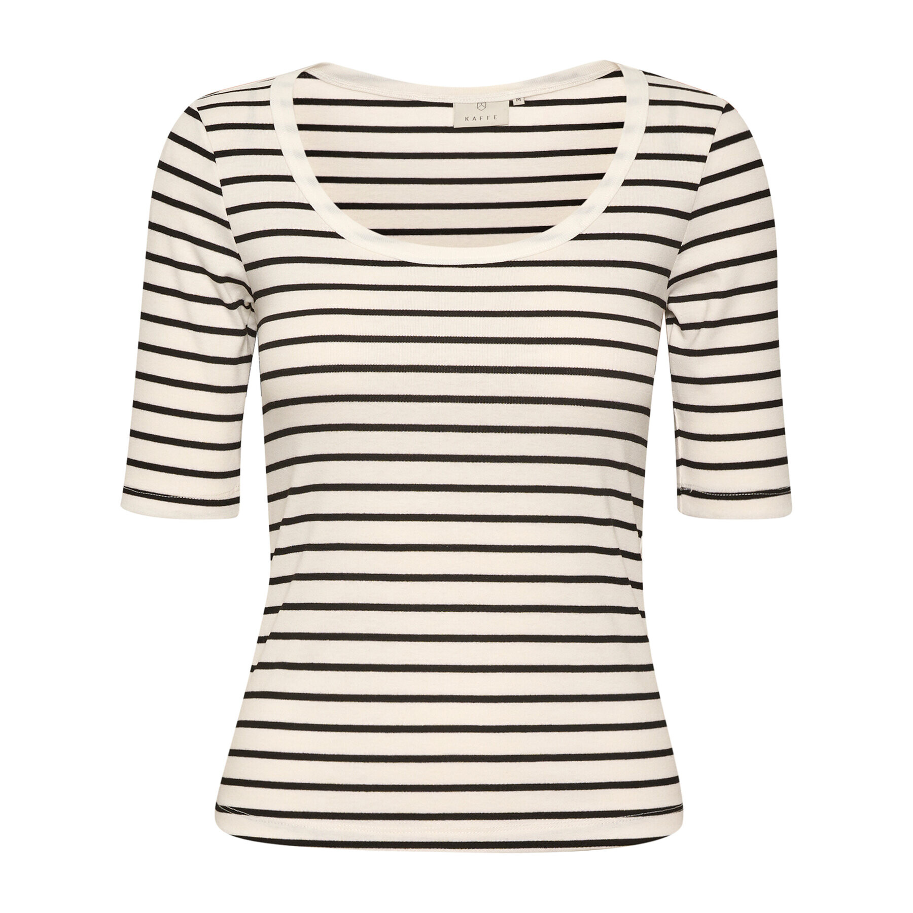 Kaffe Тишърт Jorina 10507273 Черен Slim Fit - Pepit.bg