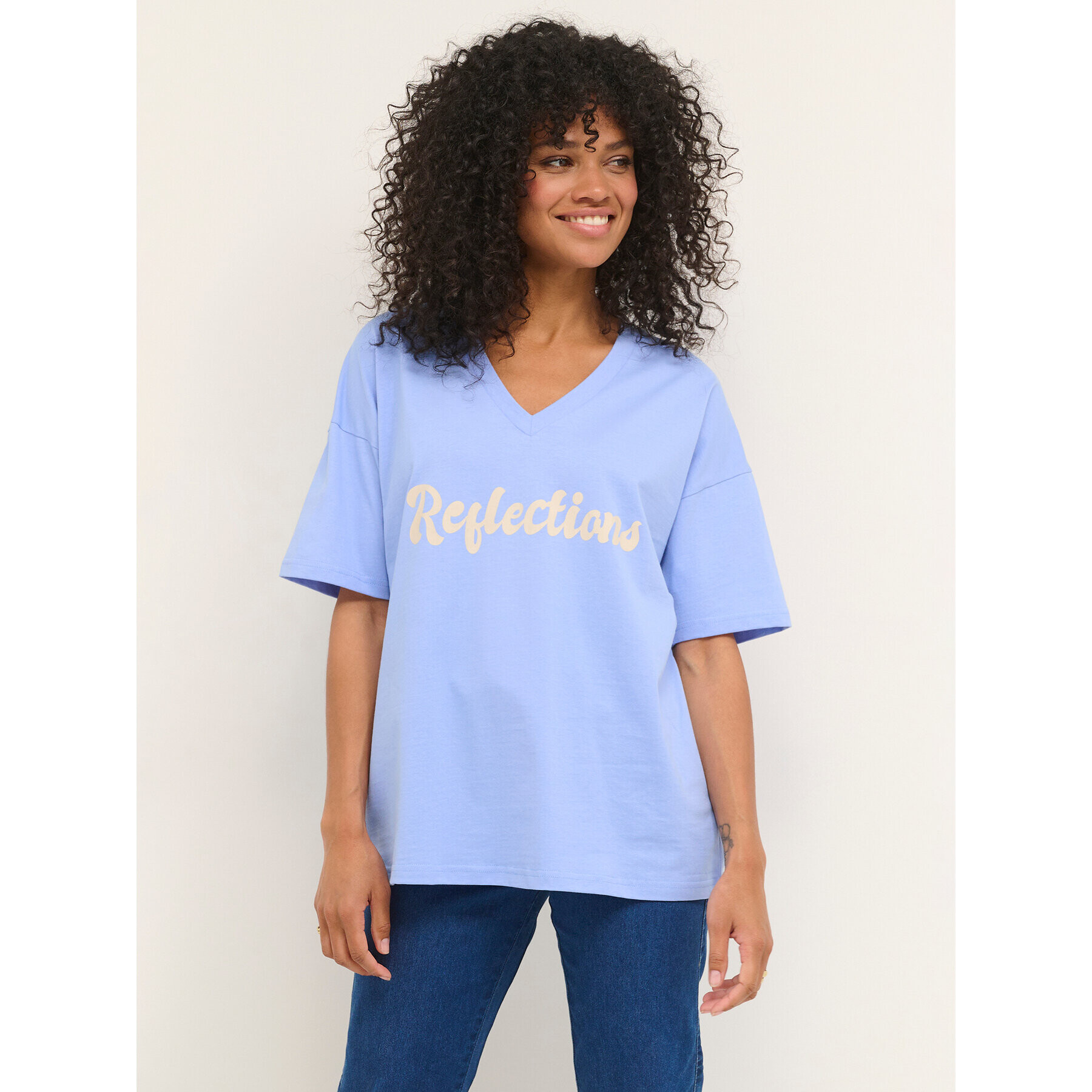 Kaffe Тишърт Julia 10507171 Син Loose Fit - Pepit.bg