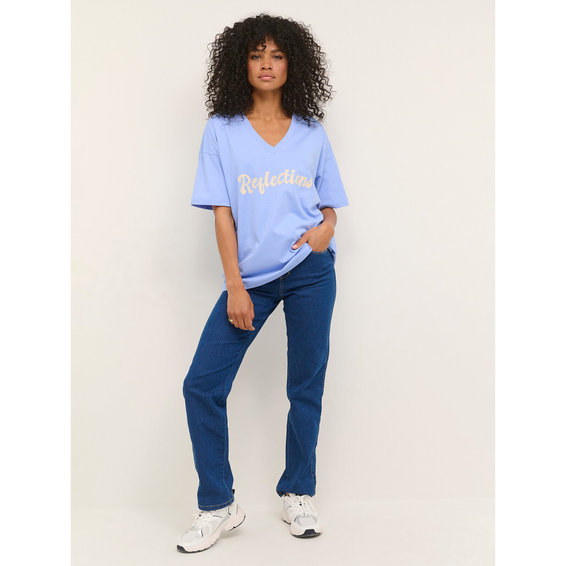 Kaffe Тишърт Julia 10507171 Син Loose Fit - Pepit.bg