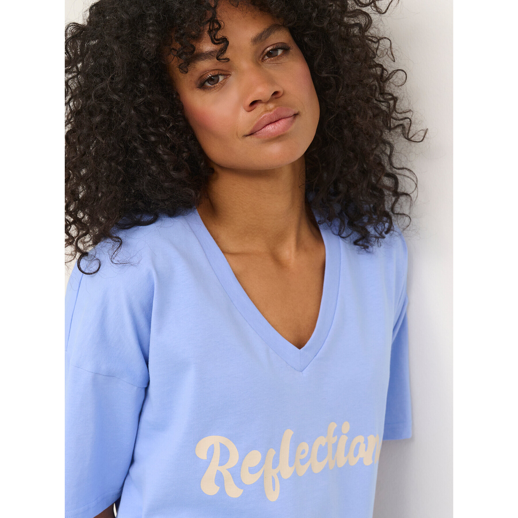 Kaffe Тишърт Julia 10507171 Син Loose Fit - Pepit.bg