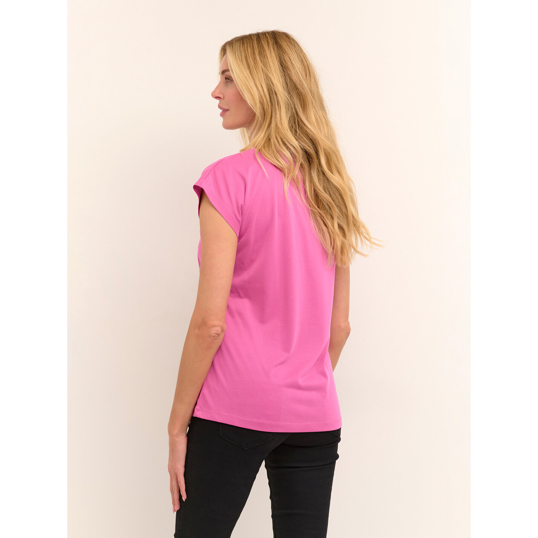 Kaffe Тишърт Kalise 10504040 Розов Regular Fit - Pepit.bg