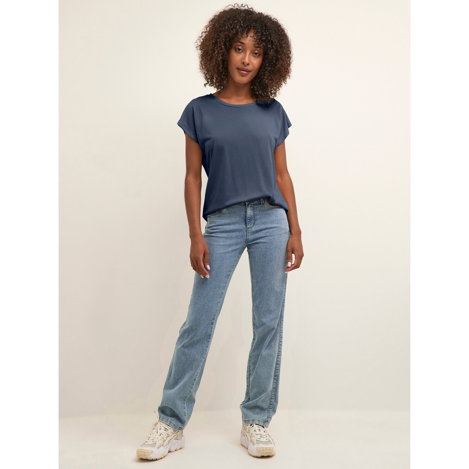 Kaffe Тишърт Kalise Marie 10506680 Син Loose Fit - Pepit.bg