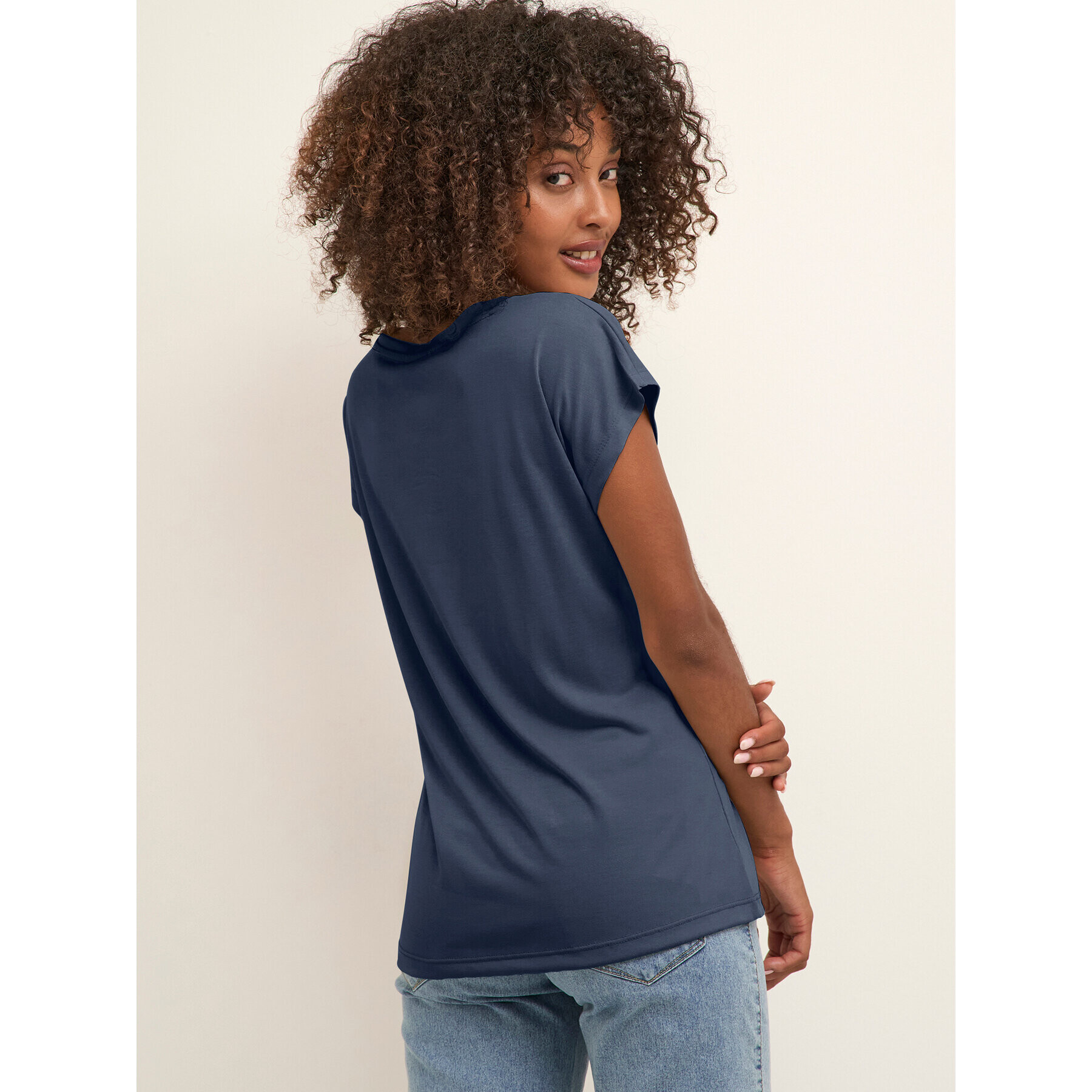 Kaffe Тишърт Kalise Marie 10506680 Син Loose Fit - Pepit.bg