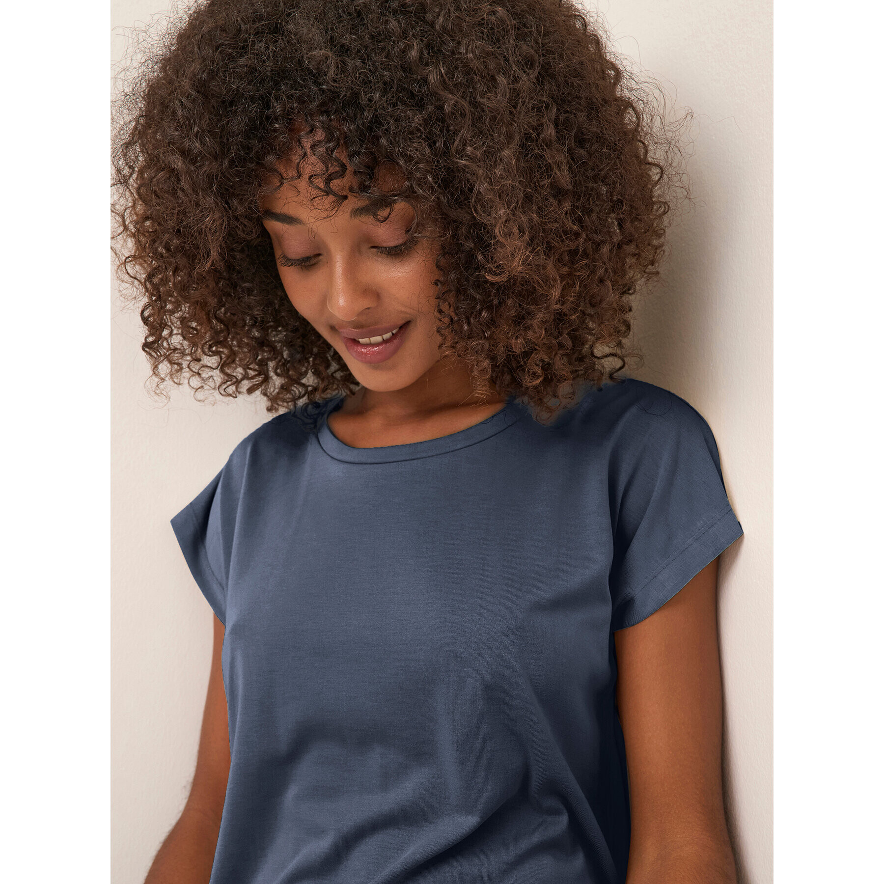 Kaffe Тишърт Kalise Marie 10506680 Син Loose Fit - Pepit.bg