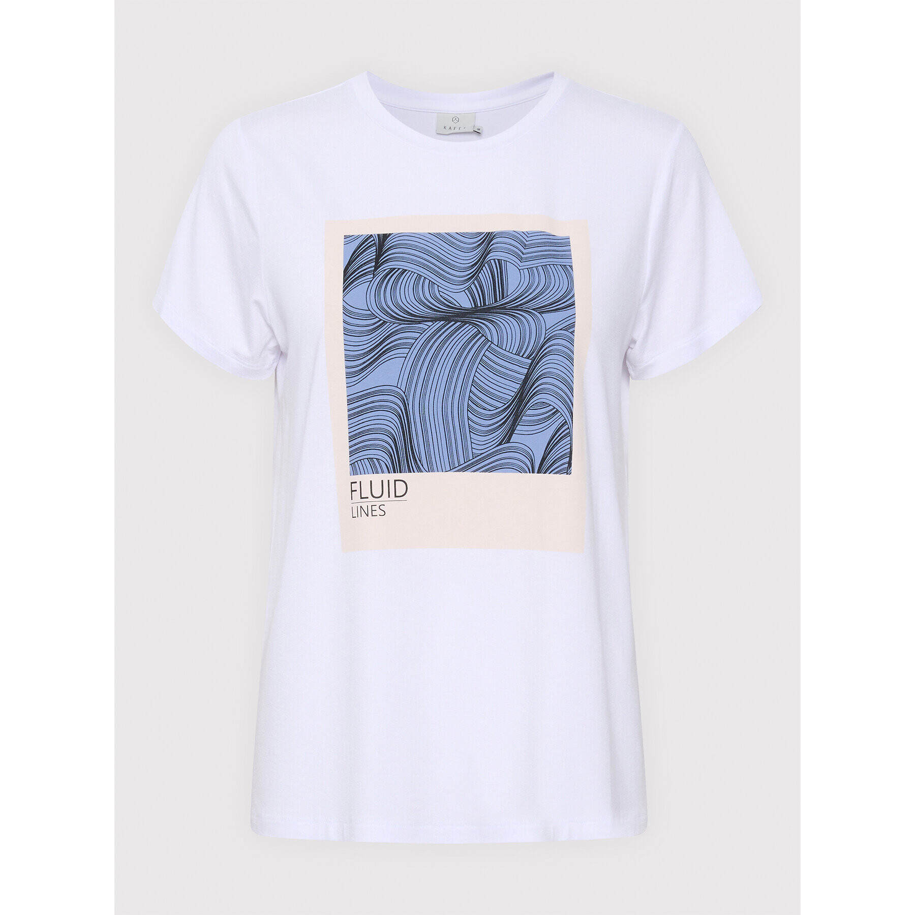 Kaffe Тишърт Kario 10506852 Бял Regular Fit - Pepit.bg