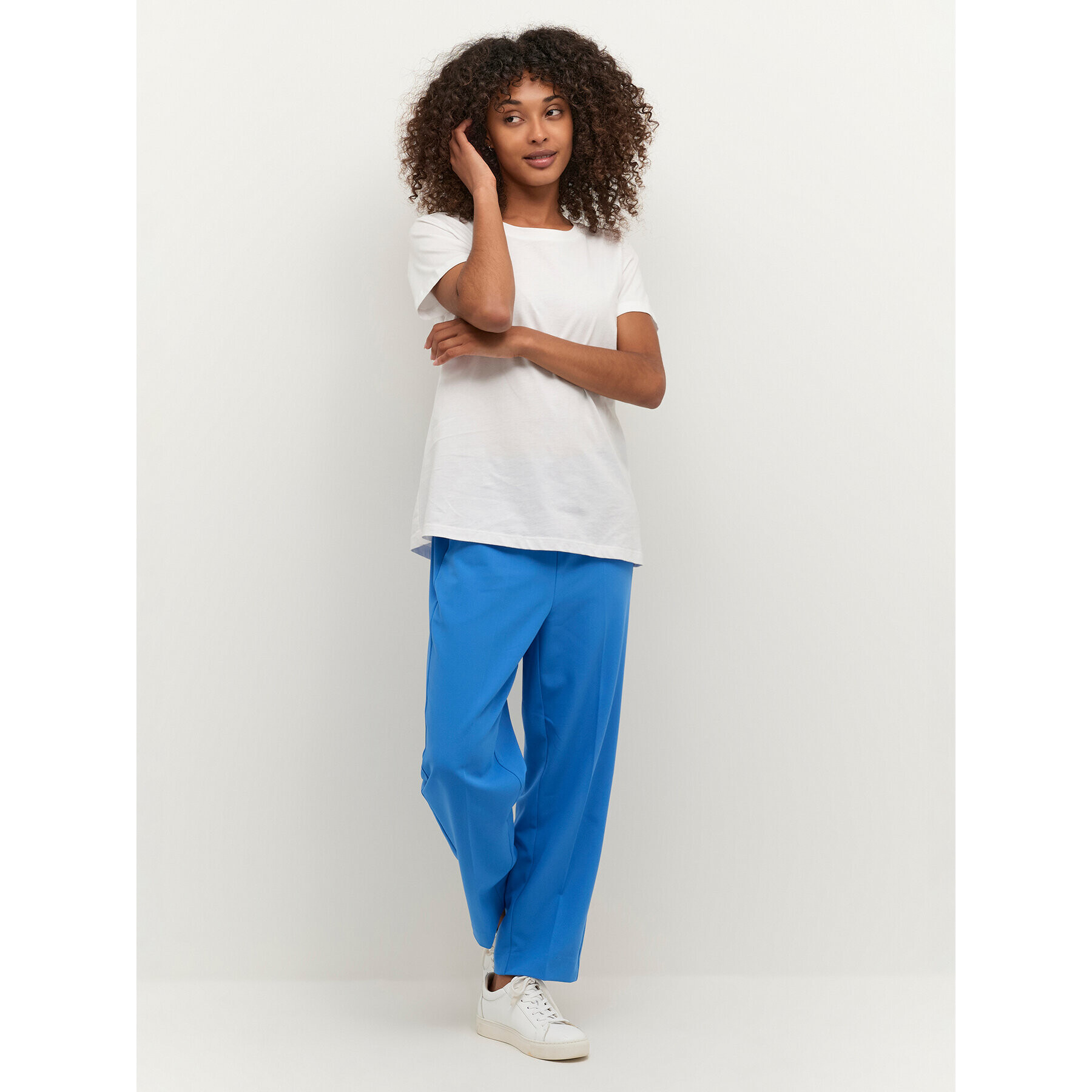 Kaffe Тишърт Marin 10506137 Бял Regular Fit - Pepit.bg