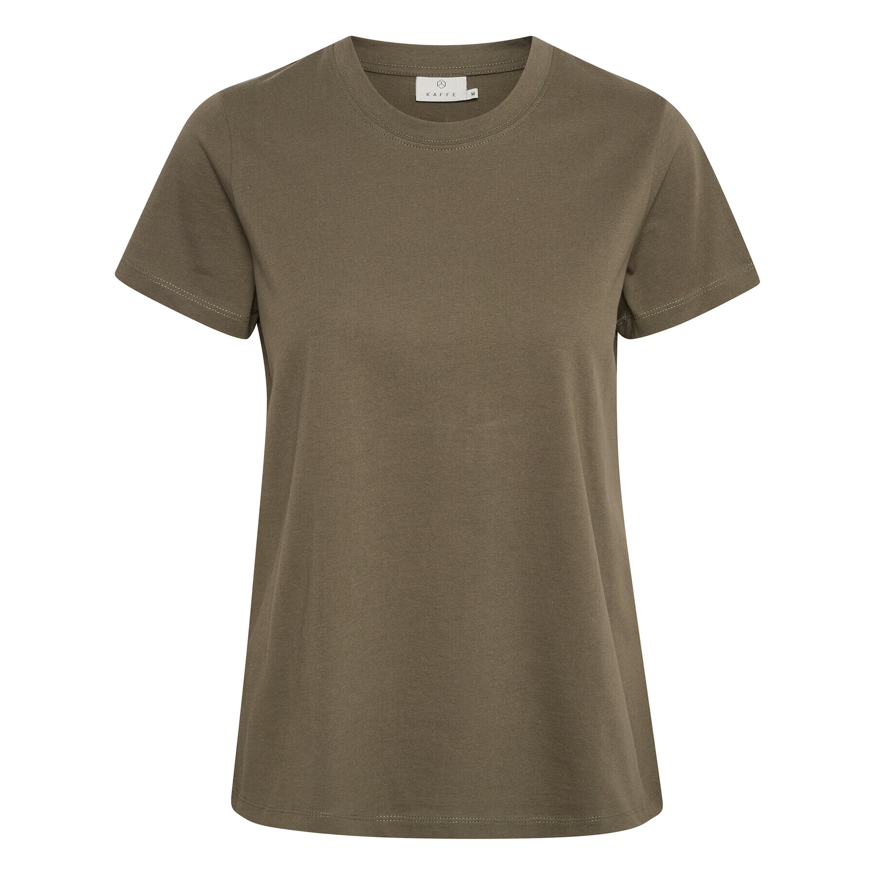 Kaffe Тишърт Marin 10506137 Зелен Regular Fit - Pepit.bg