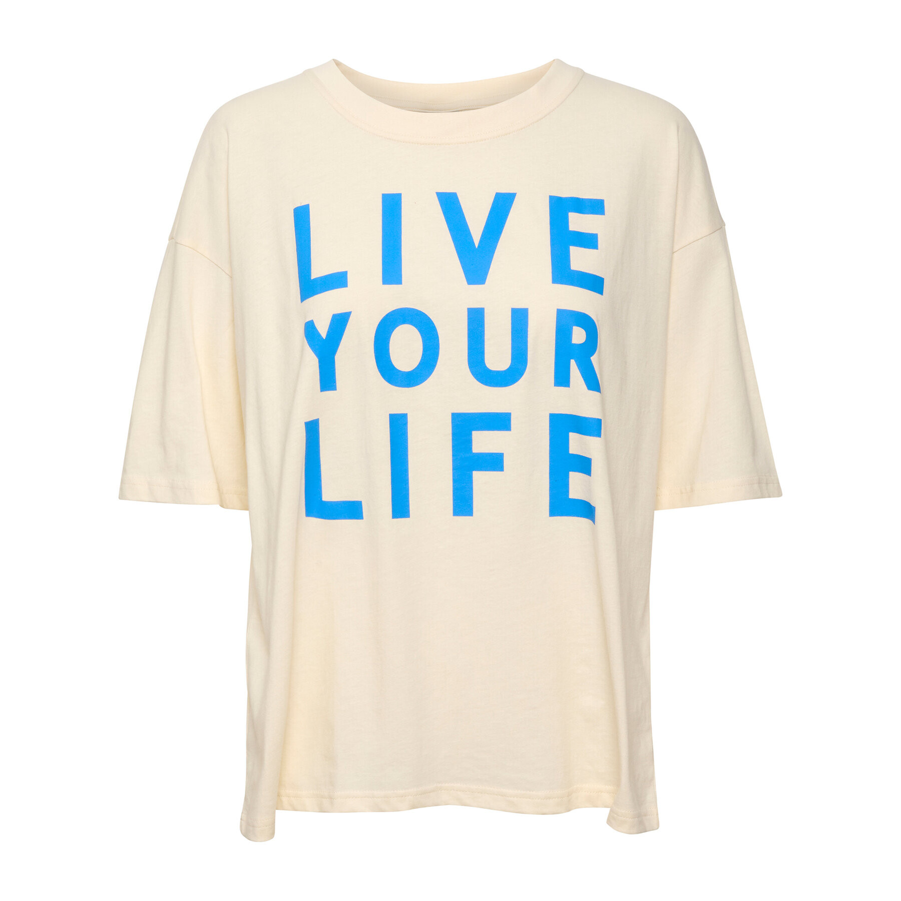 Kaffe Тишърт Meridith 10507271 Бял Oversize - Pepit.bg