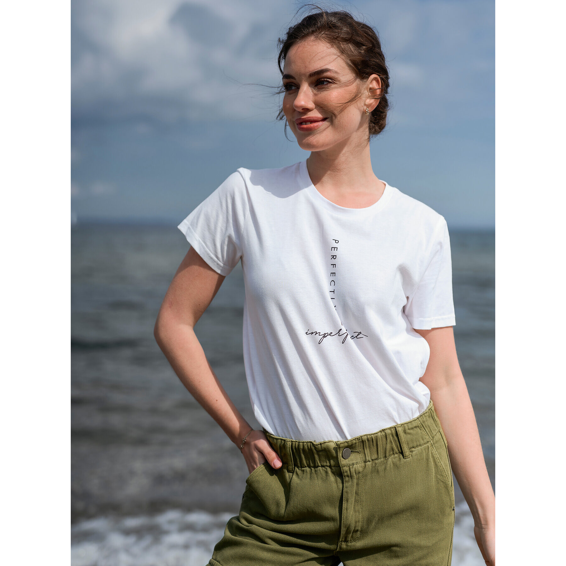 Kaffe Тишърт Nia 10507087 Бял Regular Fit - Pepit.bg