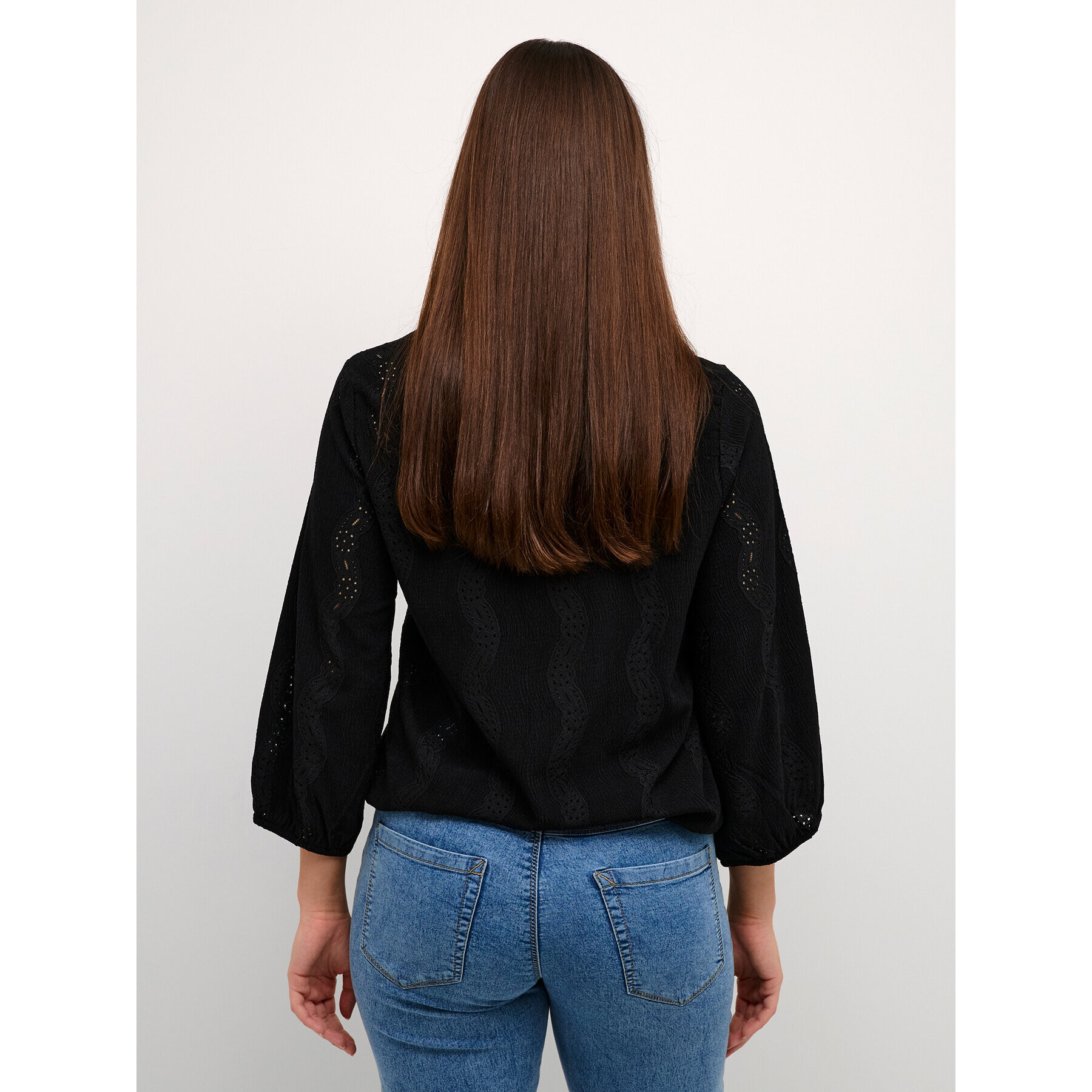 Kaffe Тишърт Tio 10507286 Черен Loose Fit - Pepit.bg