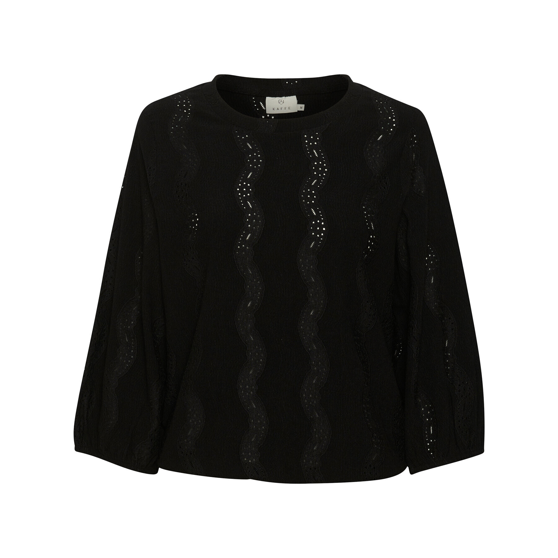 Kaffe Тишърт Tio 10507286 Черен Loose Fit - Pepit.bg