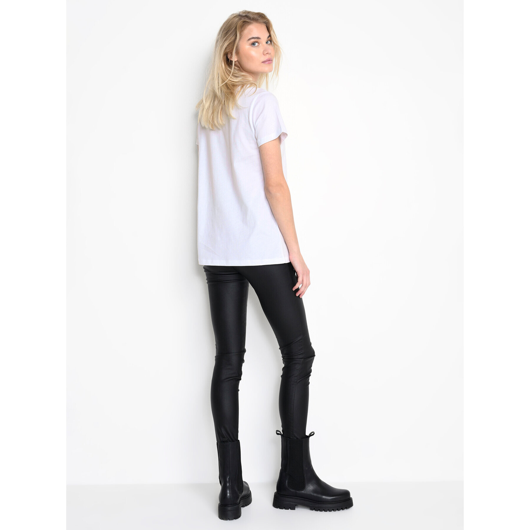 Kaffe Тишърт Violet 10506879 Бял Regular Fit - Pepit.bg