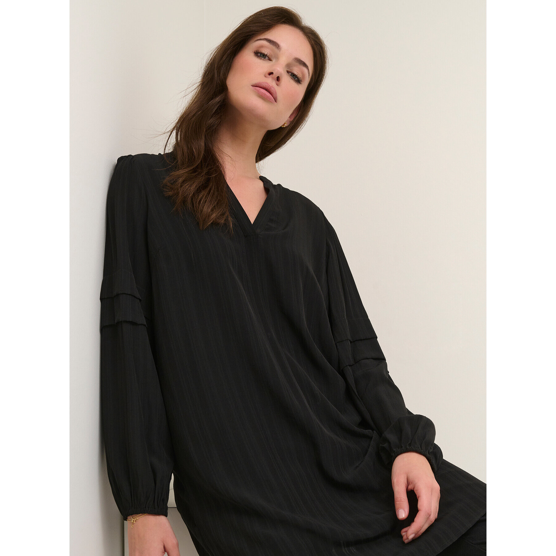 Kaffe Туника Helly 10507200 Черен Relaxed Fit - Pepit.bg