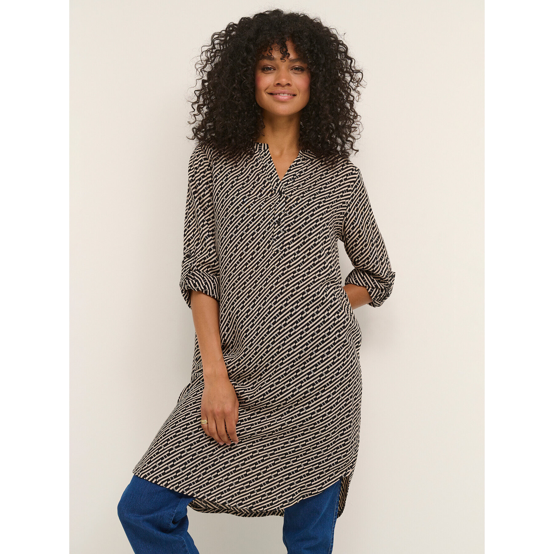 Kaffe Туника Kenny 10507214 Черен Regular Fit - Pepit.bg