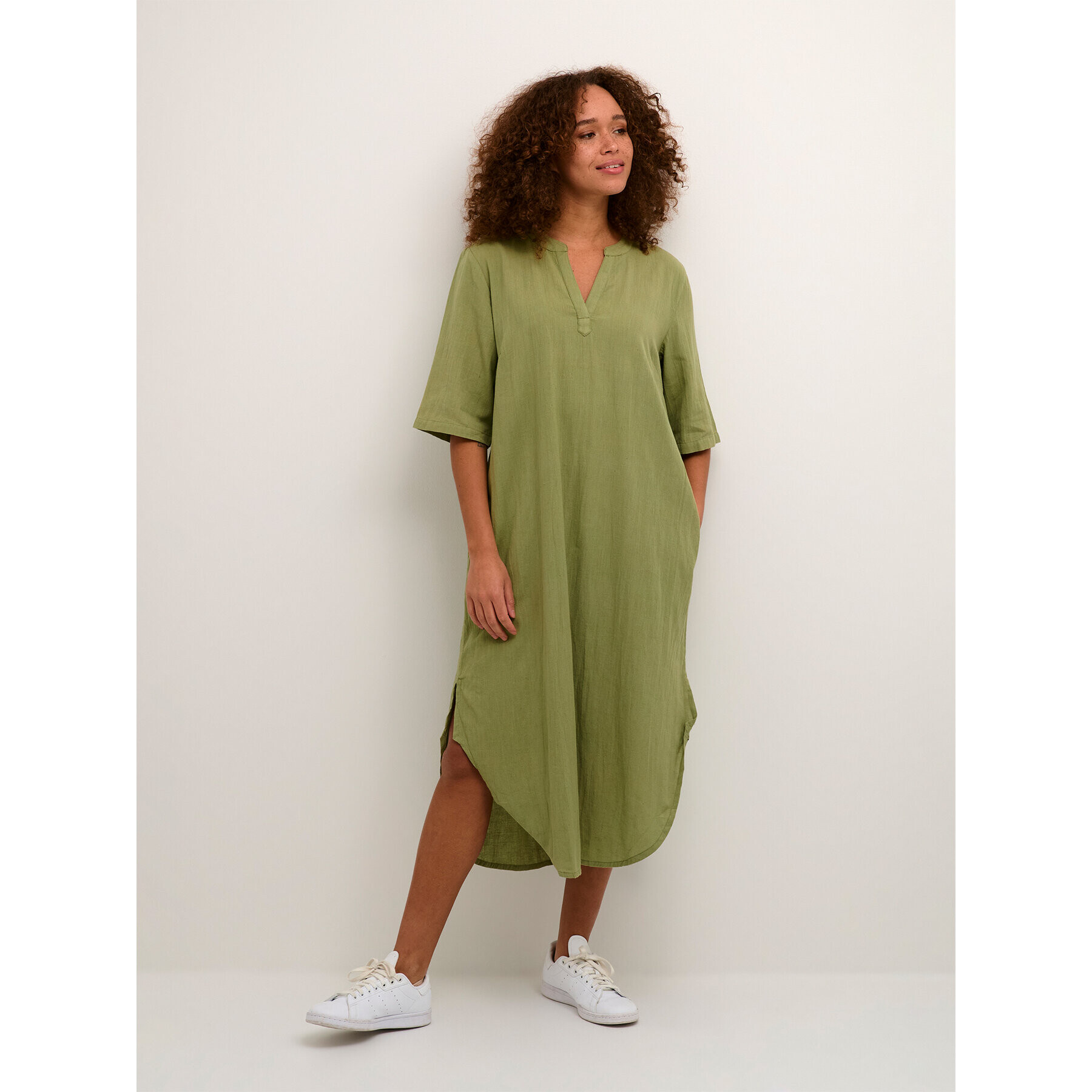 Kaffe Туника Majse 10507391 Зелен Regular Fit - Pepit.bg