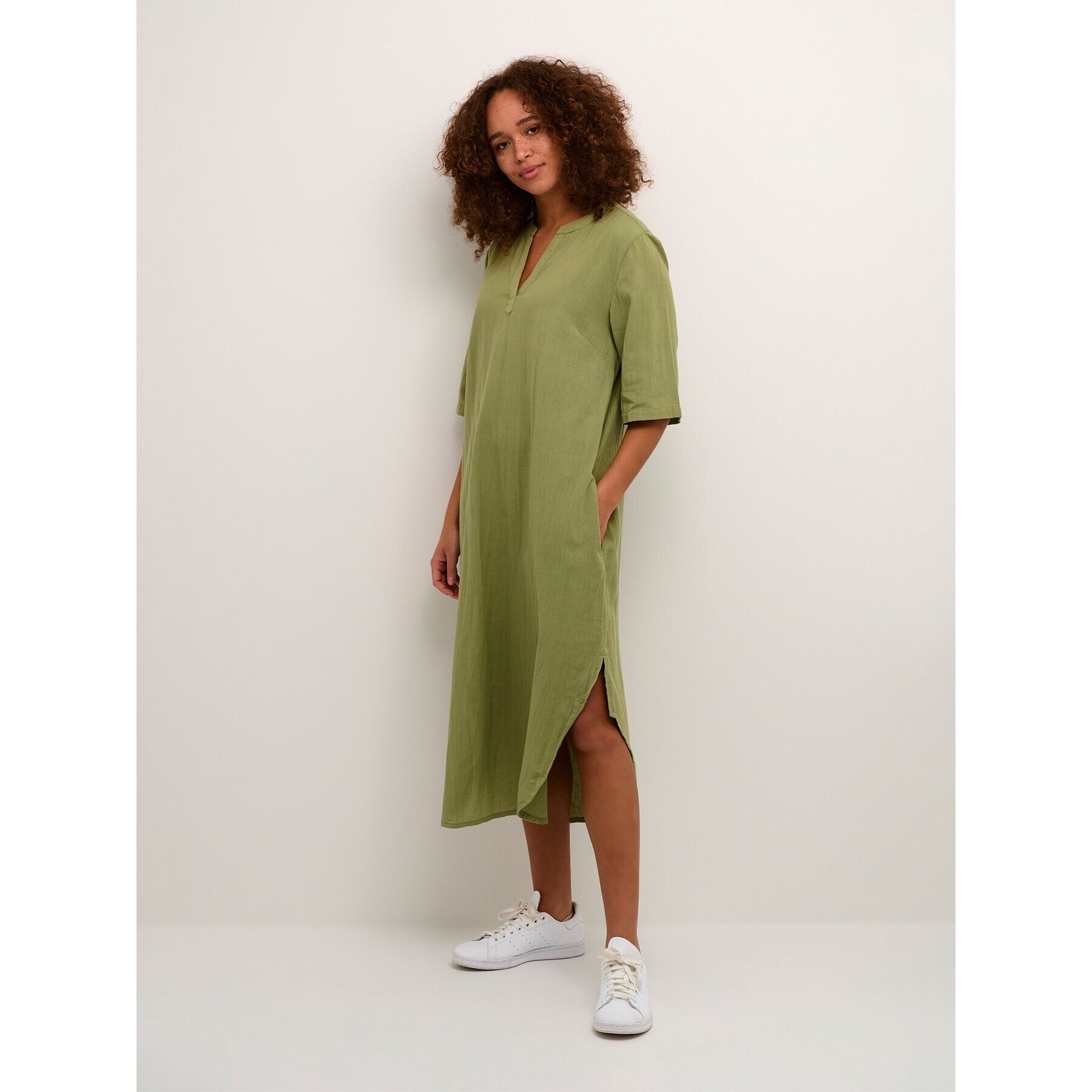 Kaffe Туника Majse 10507391 Зелен Regular Fit - Pepit.bg