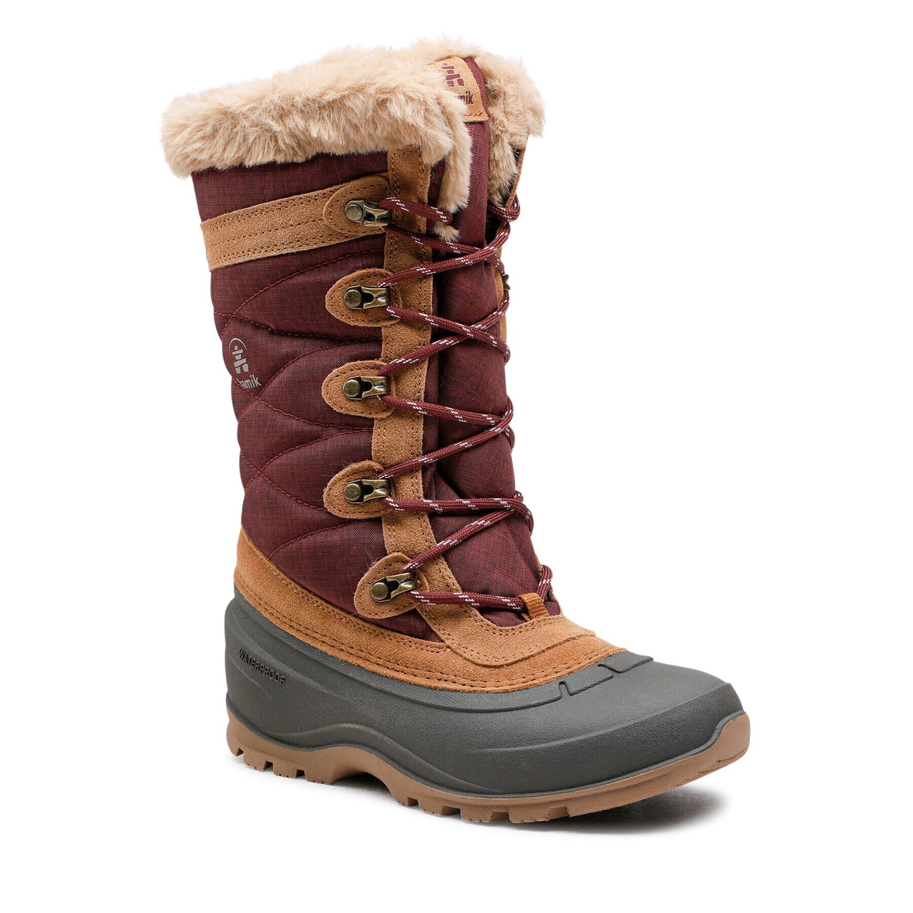 Kamik Апрески Snovalley 4 NK2283 Бордо - Pepit.bg