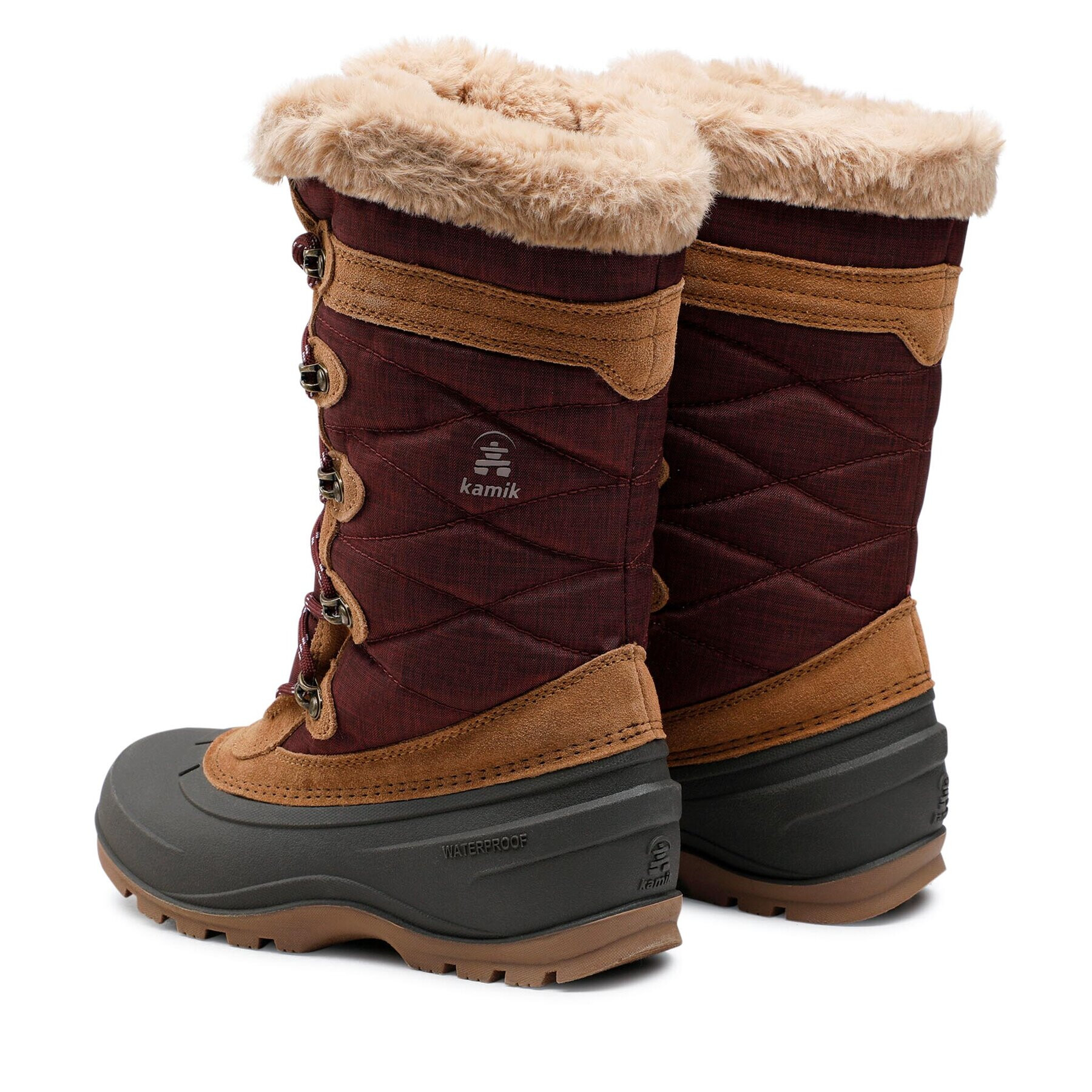 Kamik Апрески Snovalley 4 NK2283 Бордо - Pepit.bg