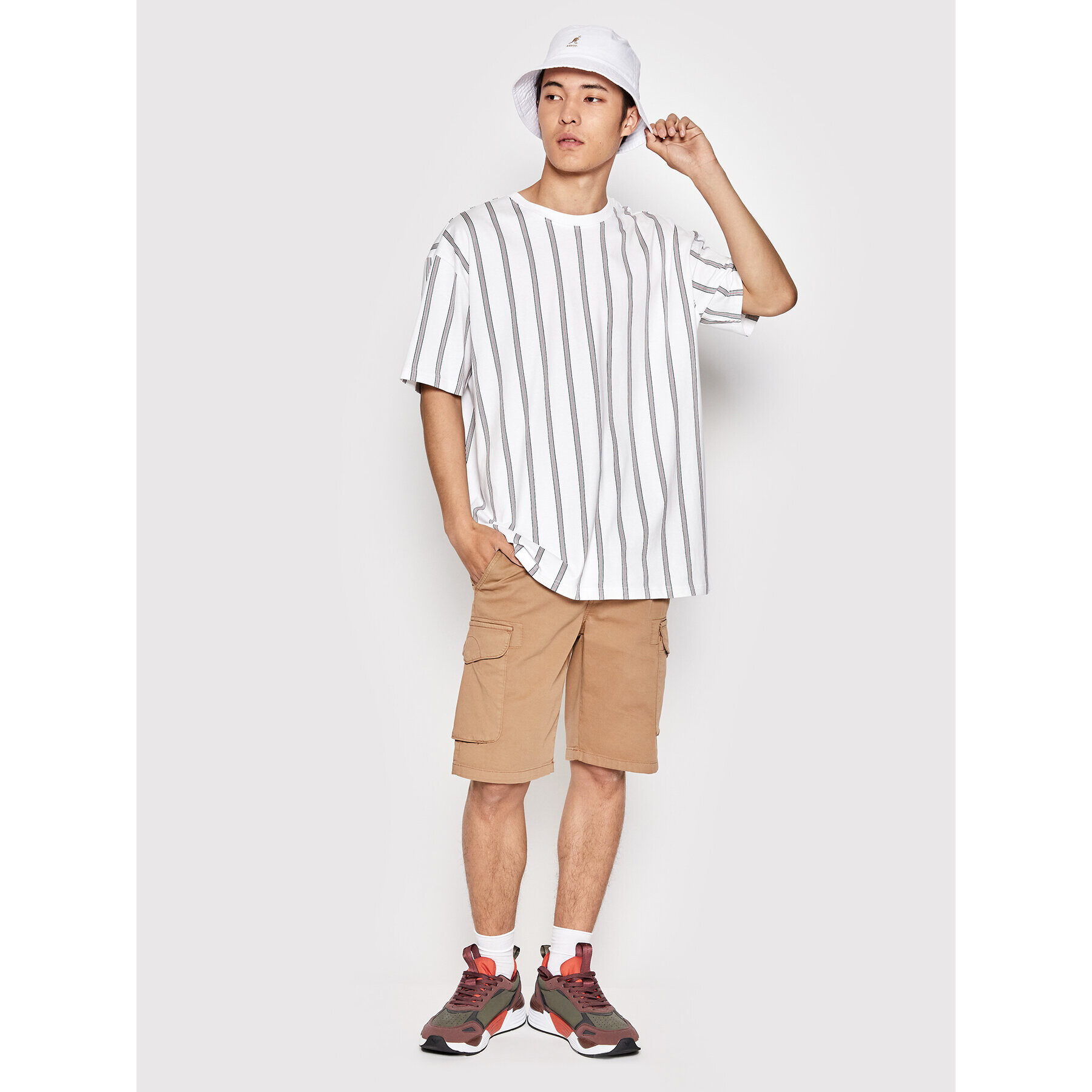 Kangol Капела Bucket Washed K4224HT Бял - Pepit.bg
