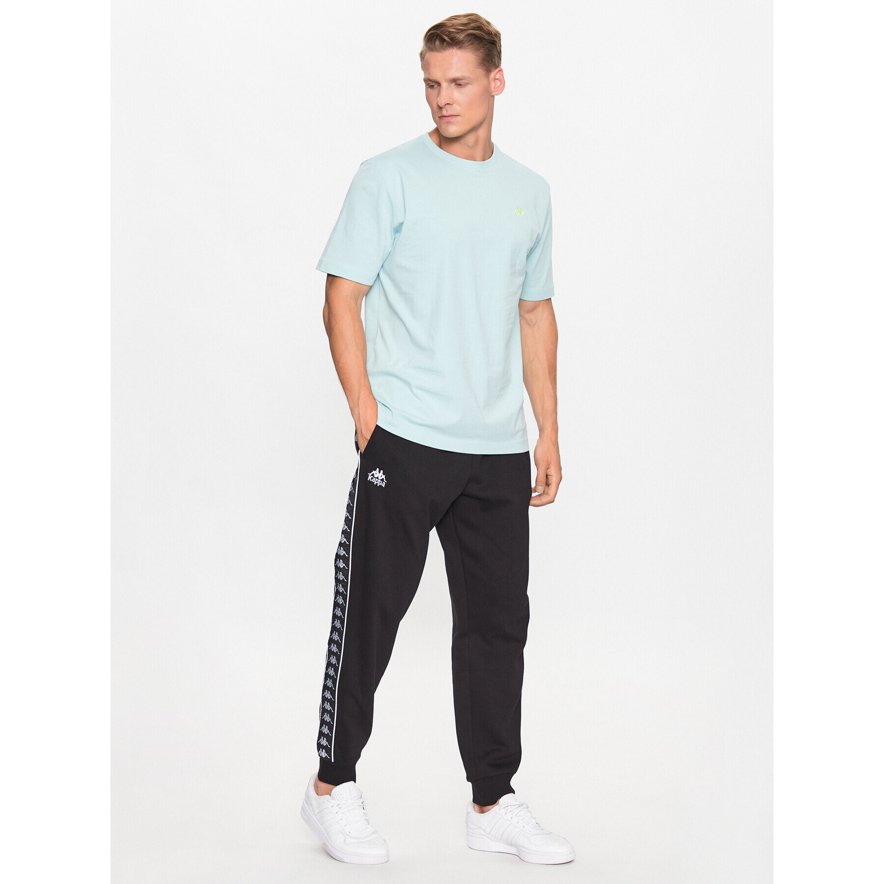 Kappa Долнище анцуг 313014 Черен Regular Fit - Pepit.bg
