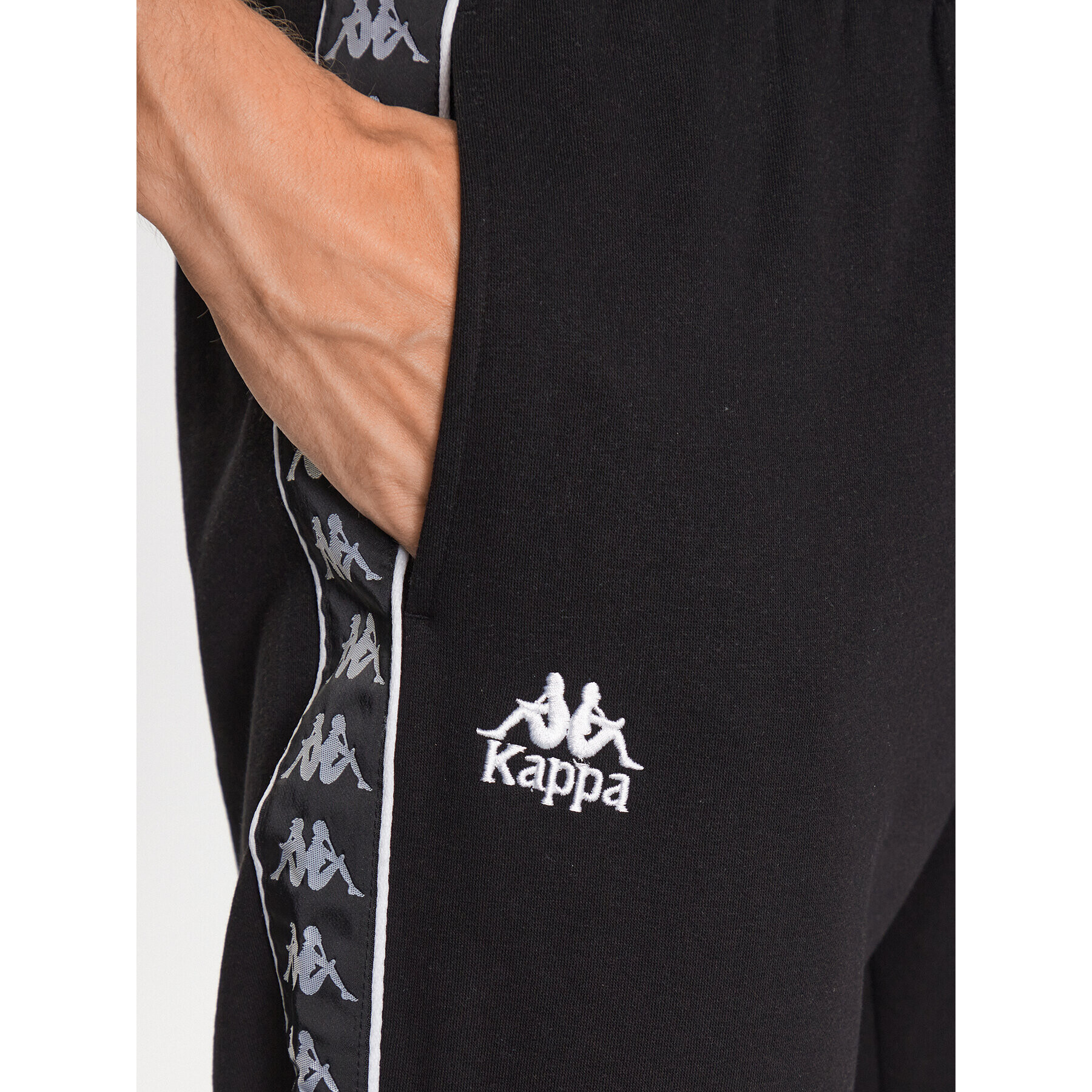 Kappa Долнище анцуг 313014 Черен Regular Fit - Pepit.bg