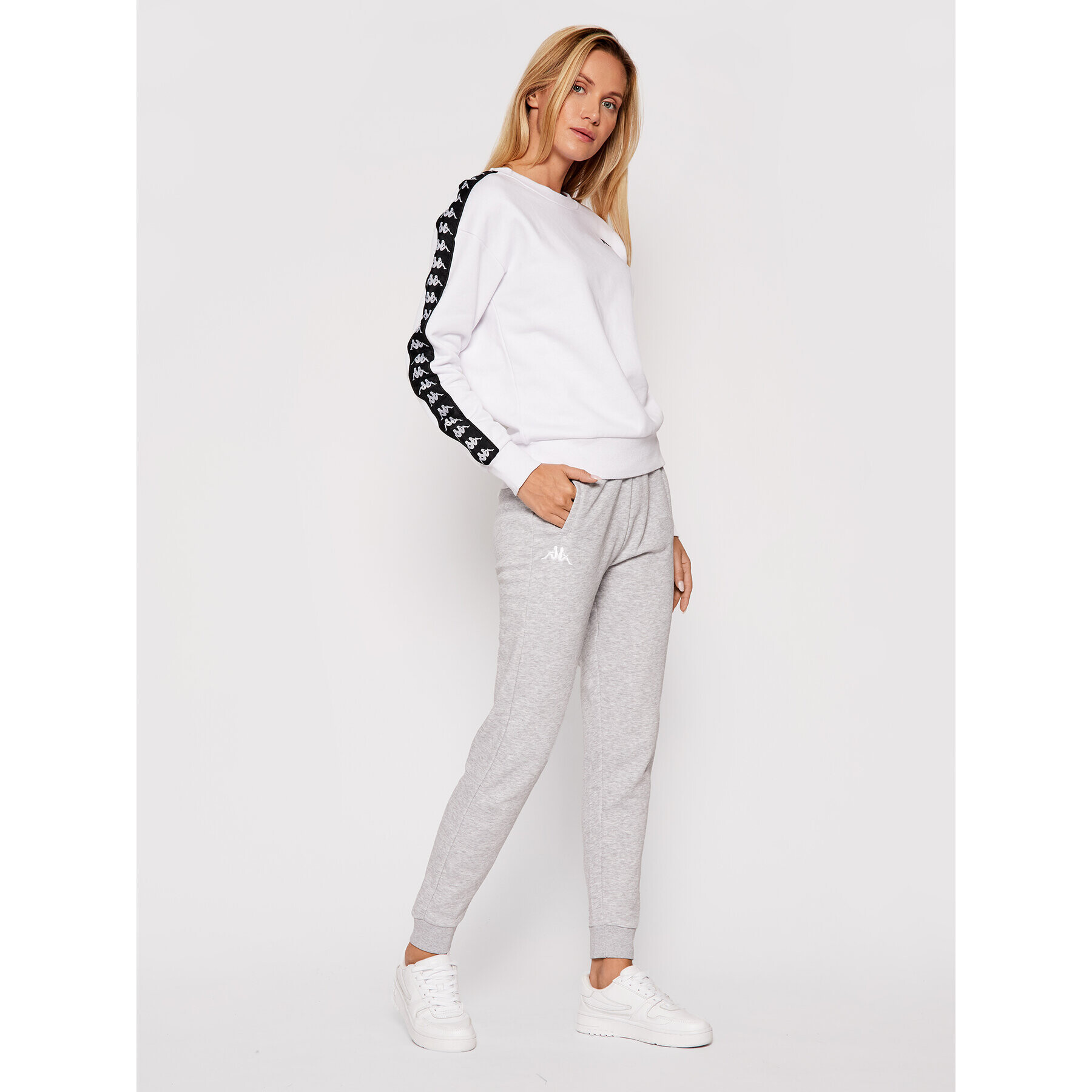Kappa Долнище анцуг 708278 Сив Slim Fit - Pepit.bg