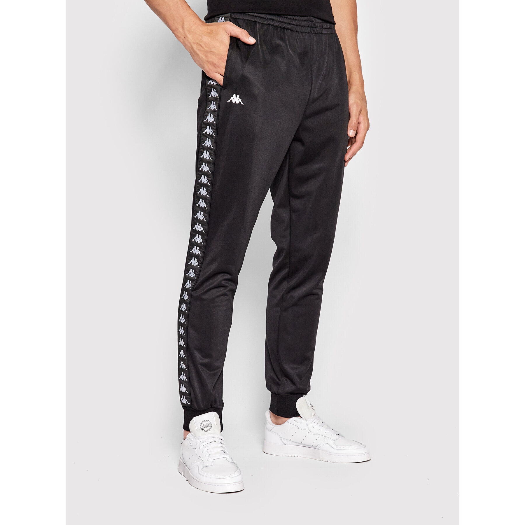 Kappa Долнище анцуг 311036 Черен Regular Fit - Pepit.bg