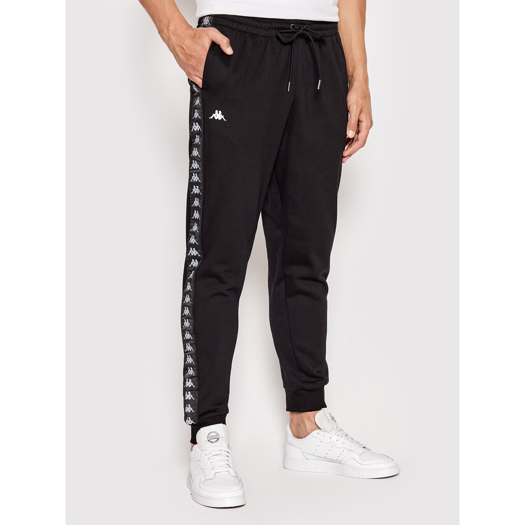 Kappa Долнище анцуг 311037 Черен Regular Fit - Pepit.bg