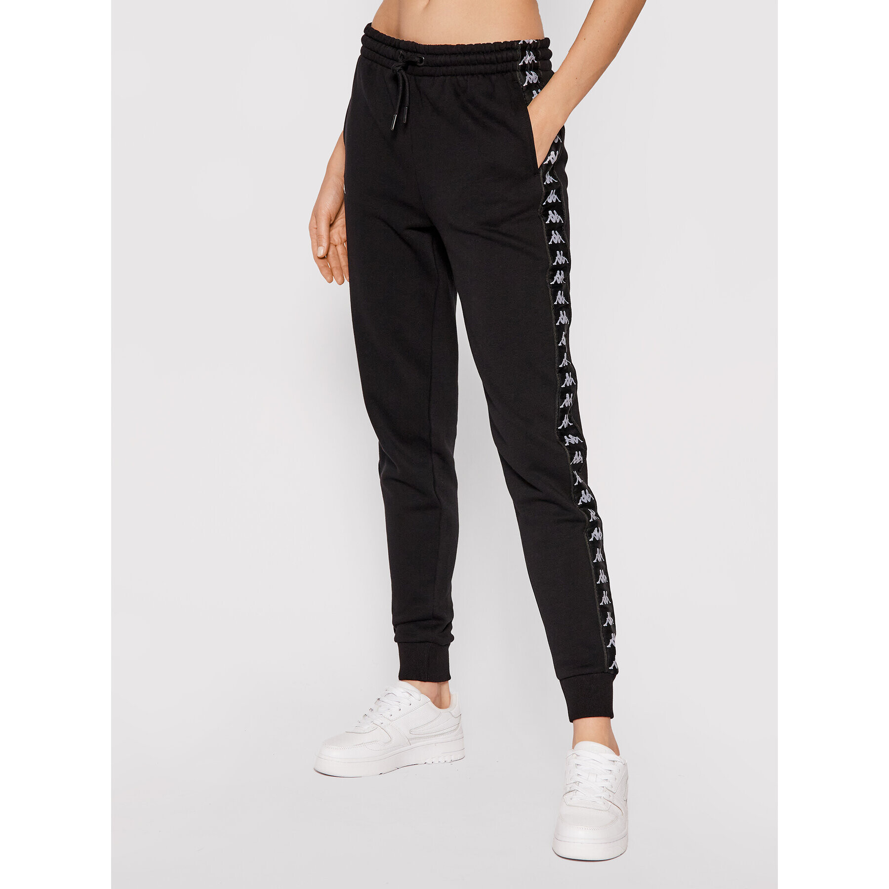 Kappa Долнище анцуг Jante 310027 Черен Slim Fit - Pepit.bg