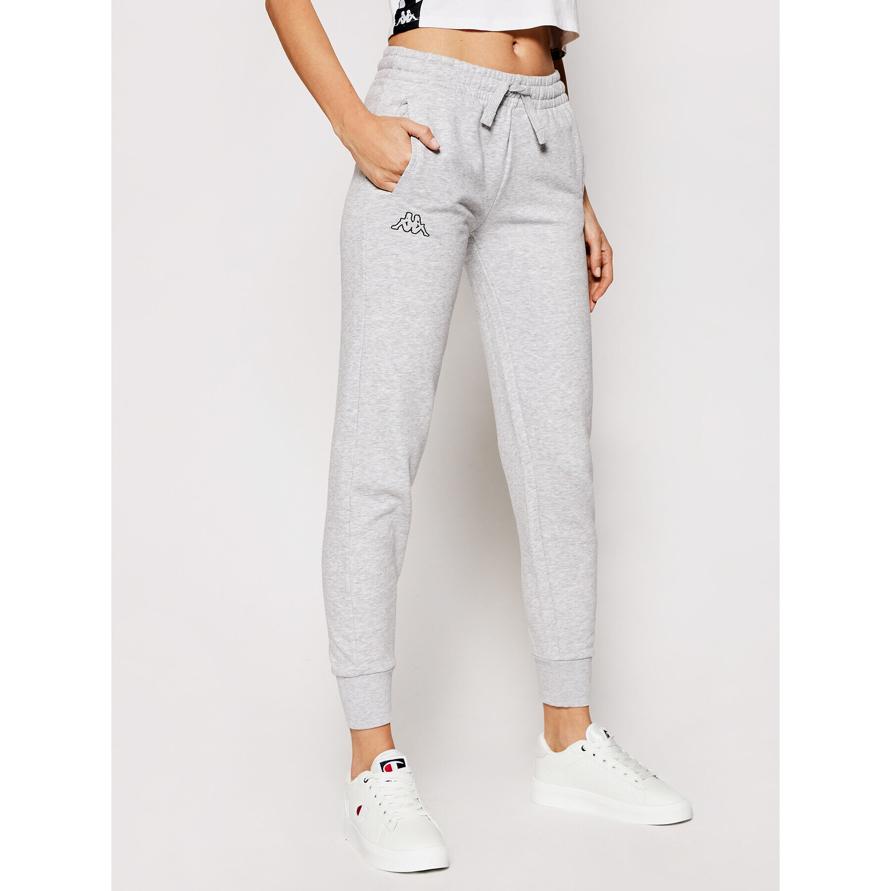 Kappa Долнище анцуг Taima 705202 Сив Regular Fit - Pepit.bg