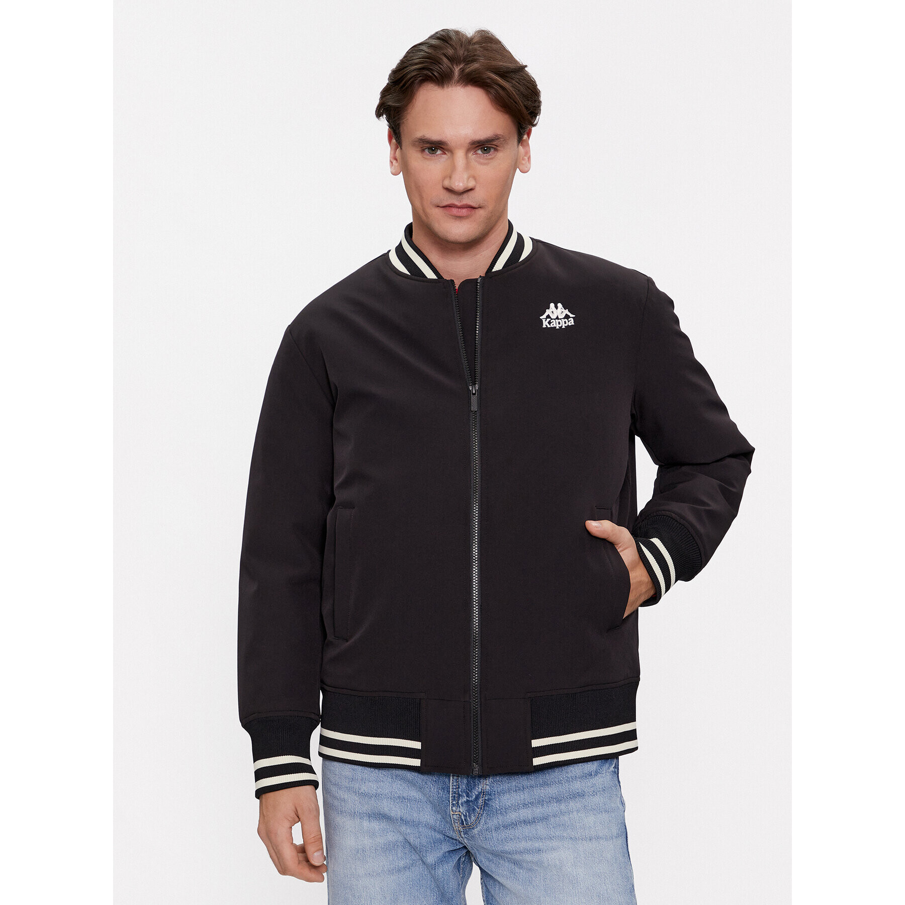 Kappa Яке бомбър Authentic Gomin 331H2MW Черен Comfort Fit - Pepit.bg