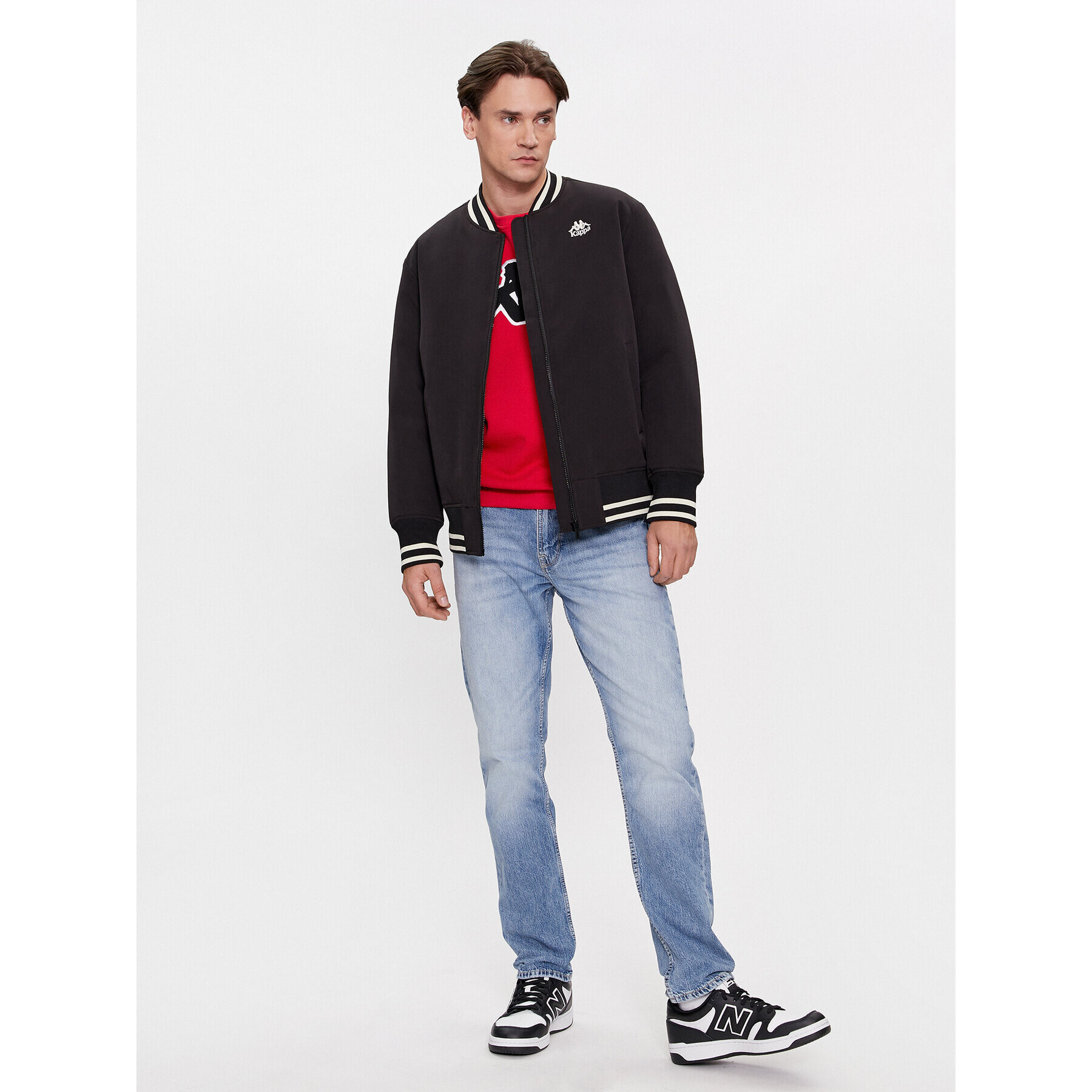 Kappa Яке бомбър Authentic Gomin 331H2MW Черен Comfort Fit - Pepit.bg