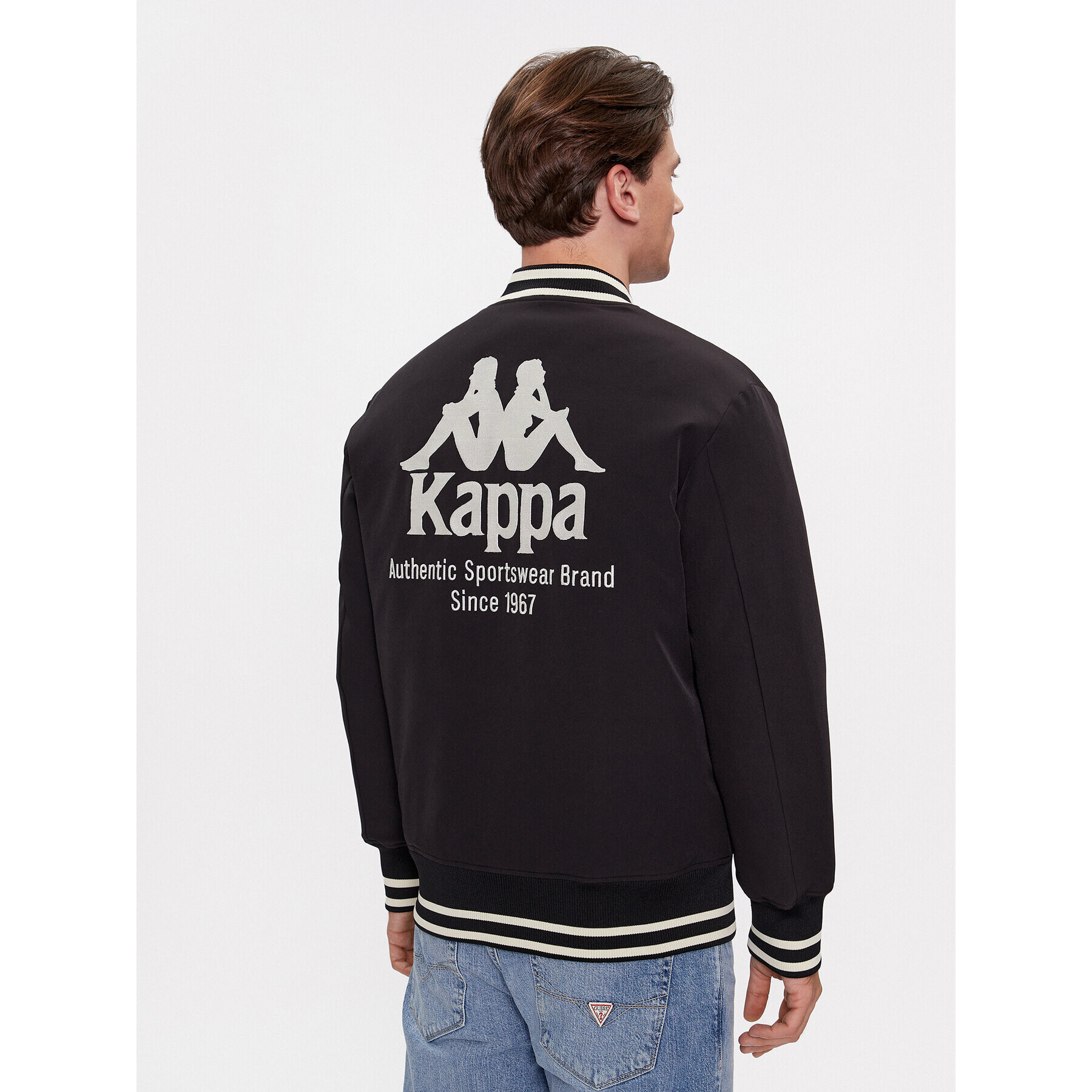 Kappa Яке бомбър Authentic Gomin 331H2MW Черен Comfort Fit - Pepit.bg
