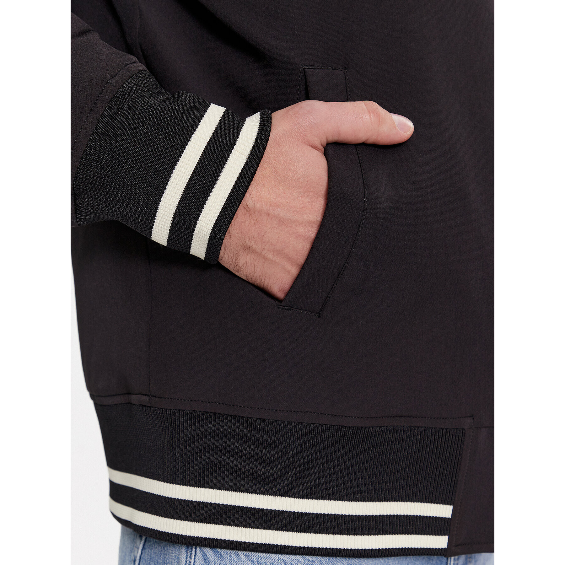 Kappa Яке бомбър Authentic Gomin 331H2MW Черен Comfort Fit - Pepit.bg