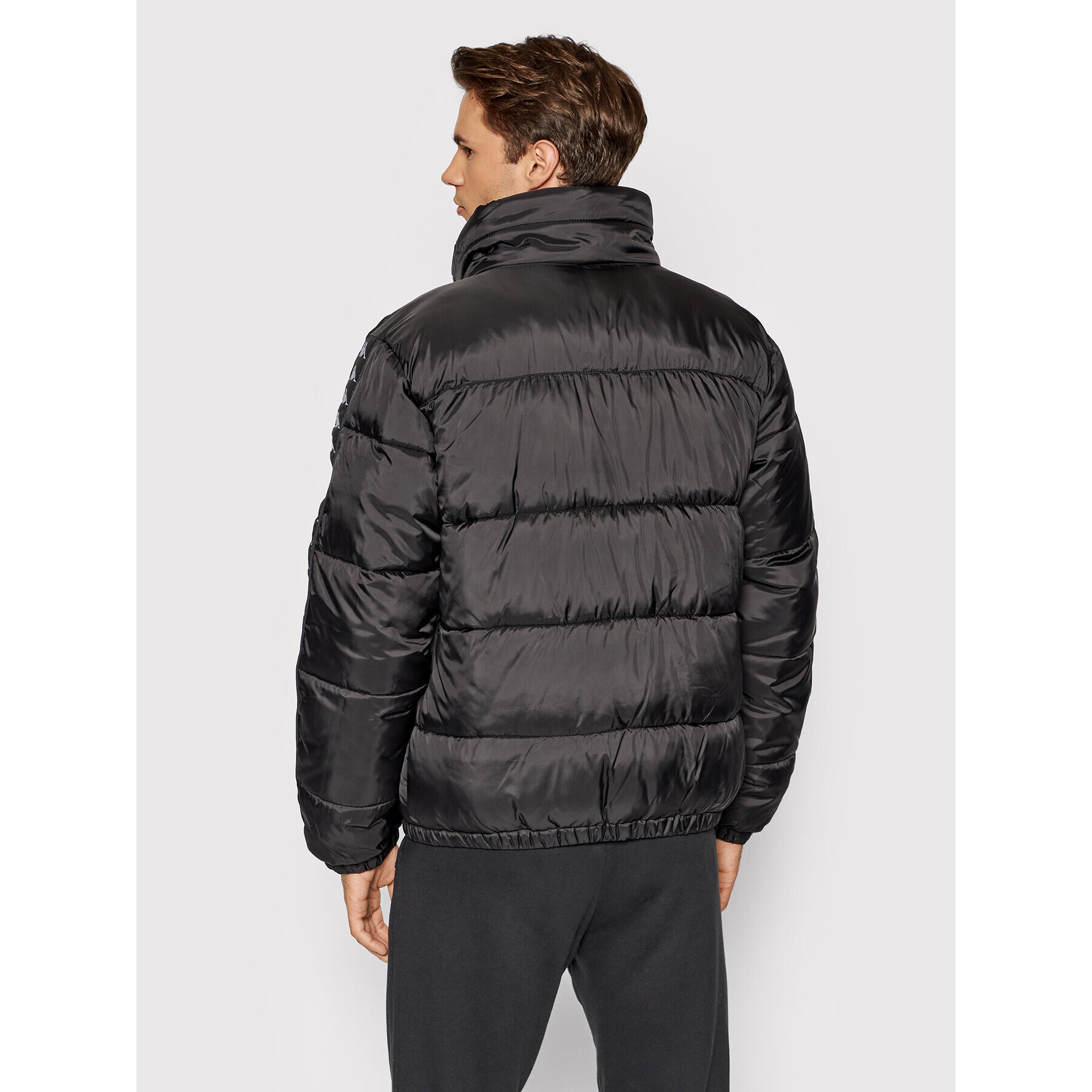 Kappa Пухено яке 310017 Черен Regular Fit - Pepit.bg