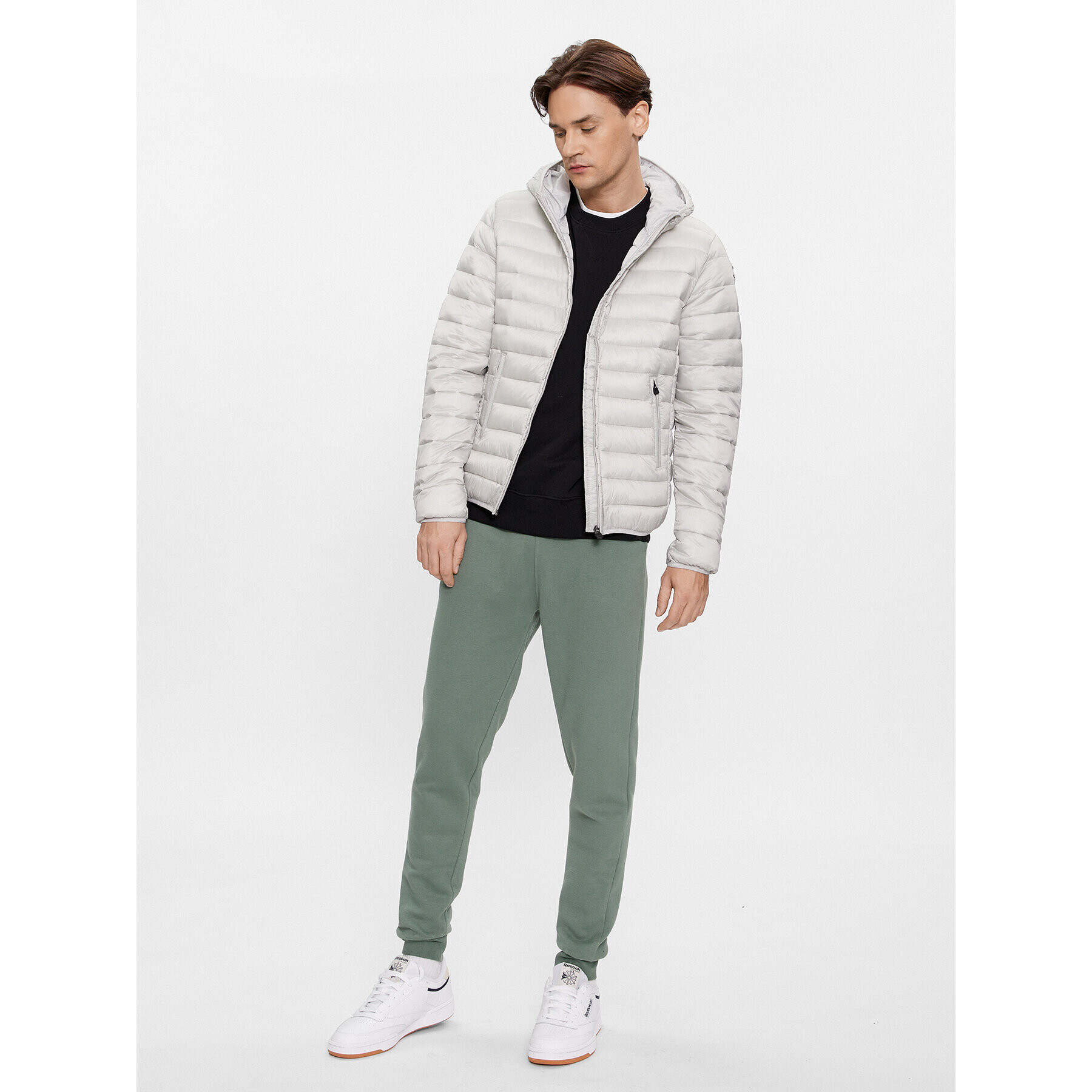 Kappa Пухено яке Astro 303ZLN0 Сив Regular Fit - Pepit.bg