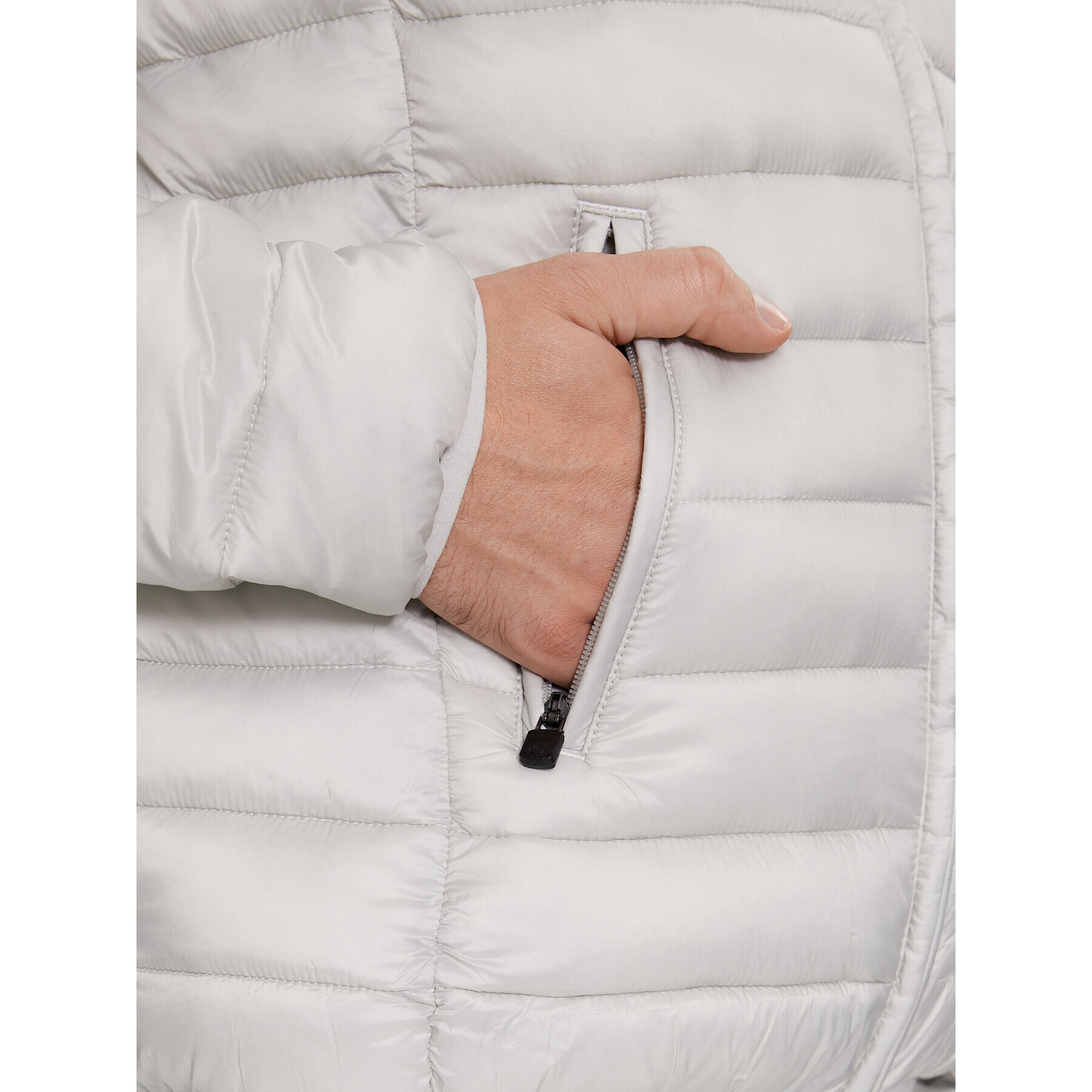 Kappa Пухено яке Astro 303ZLN0 Сив Regular Fit - Pepit.bg