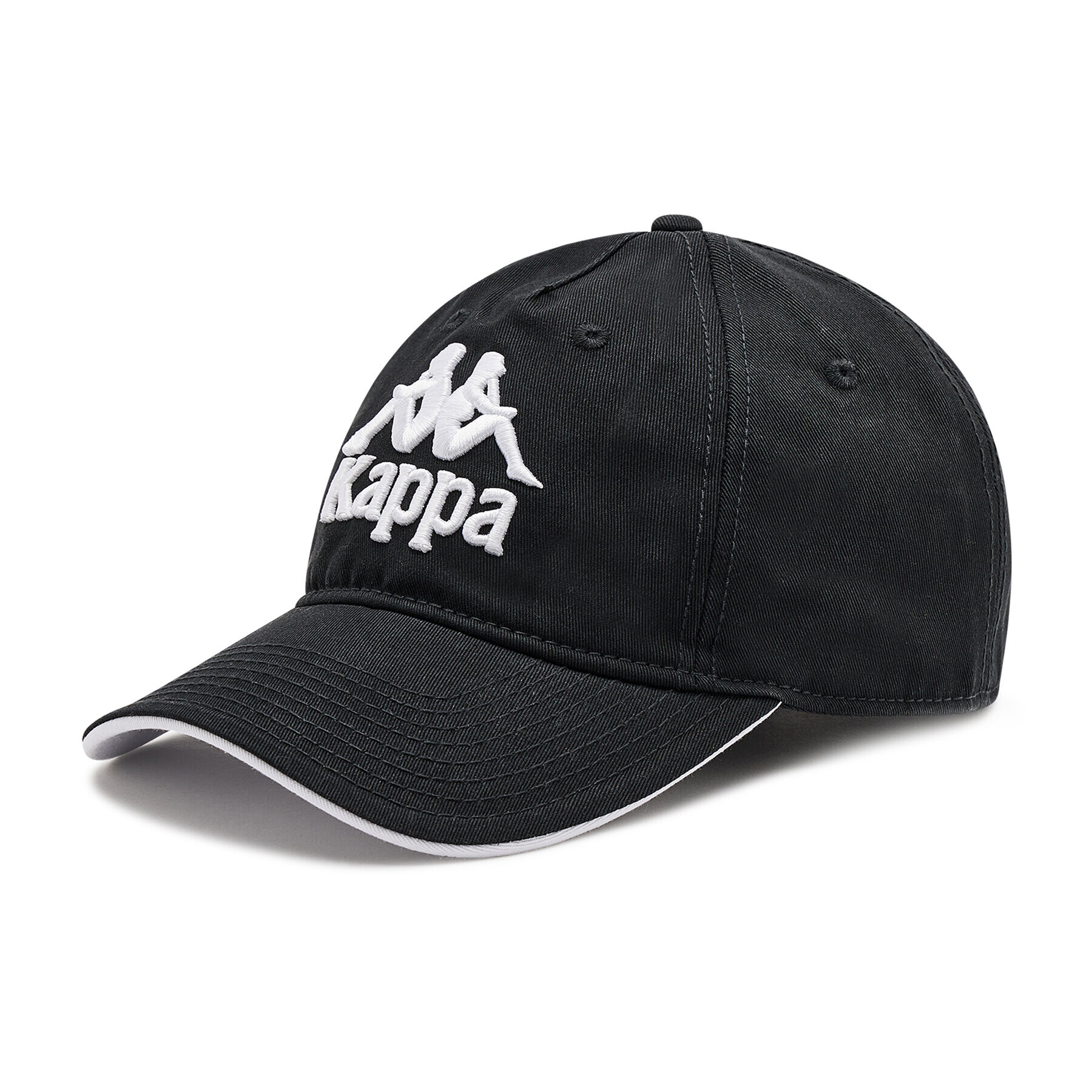 Kappa Шапка с козирка 707391 Черен - Pepit.bg