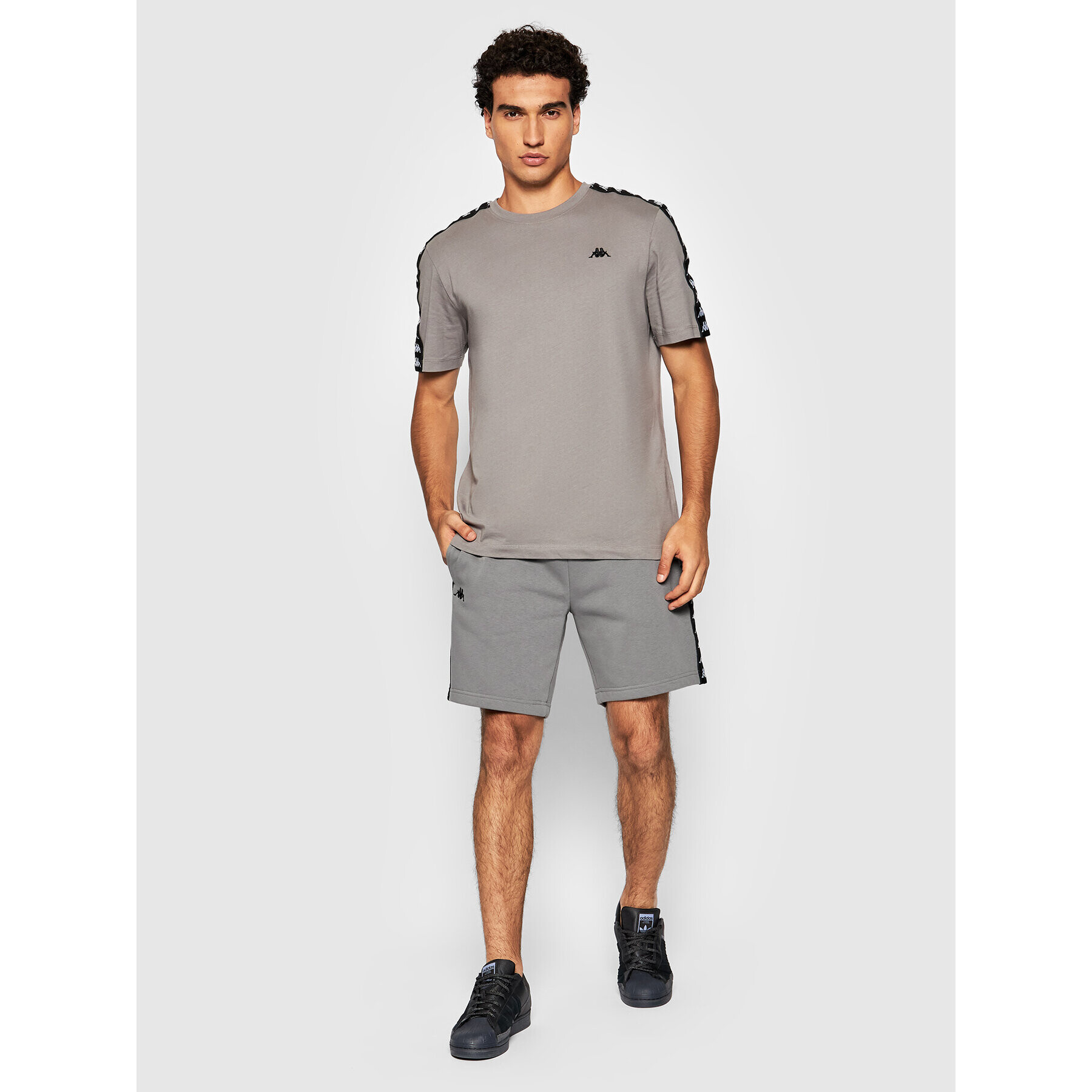 Kappa Спортни шорти 310052 Сив Regular Fit - Pepit.bg