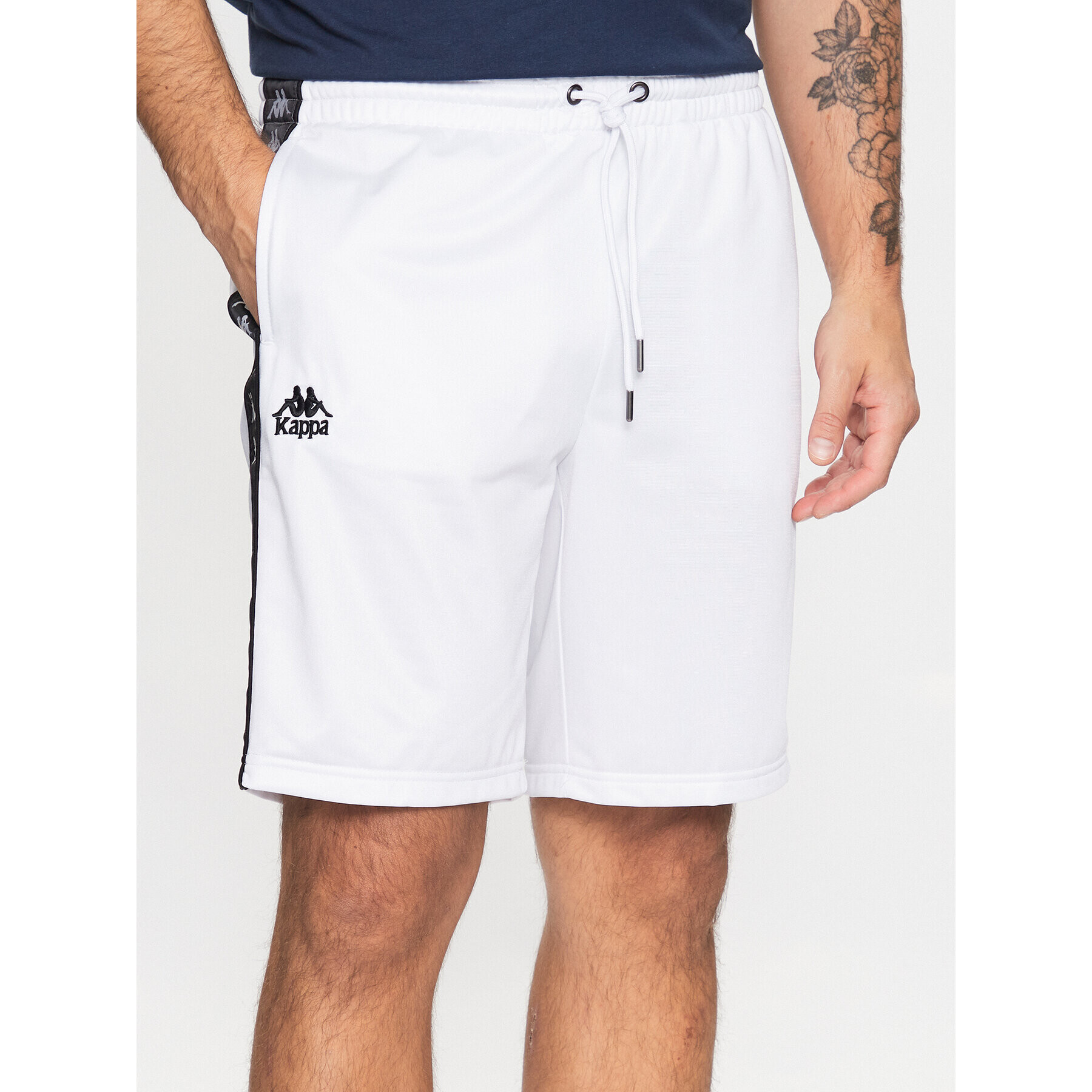 Kappa Спортни шорти 313019 Бял Regular Fit - Pepit.bg