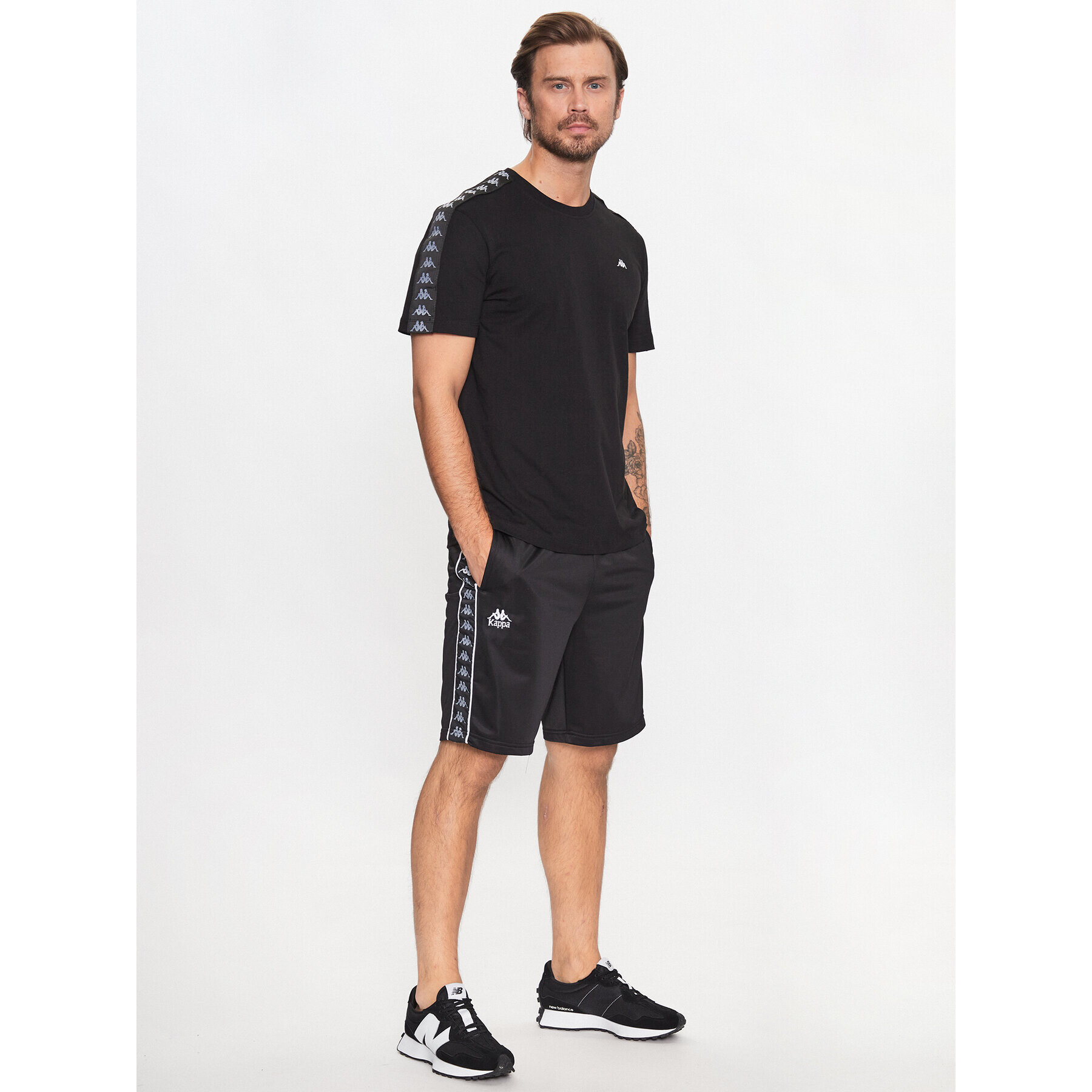 Kappa Спортни шорти 313019 Черен Regular Fit - Pepit.bg